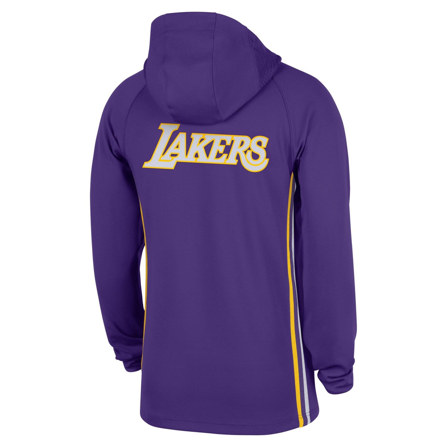 Nike Los Angeles Lakers Authentic On Court Zone Quarter-Zip Dri-FIT Hoodie Jacket - view number 3