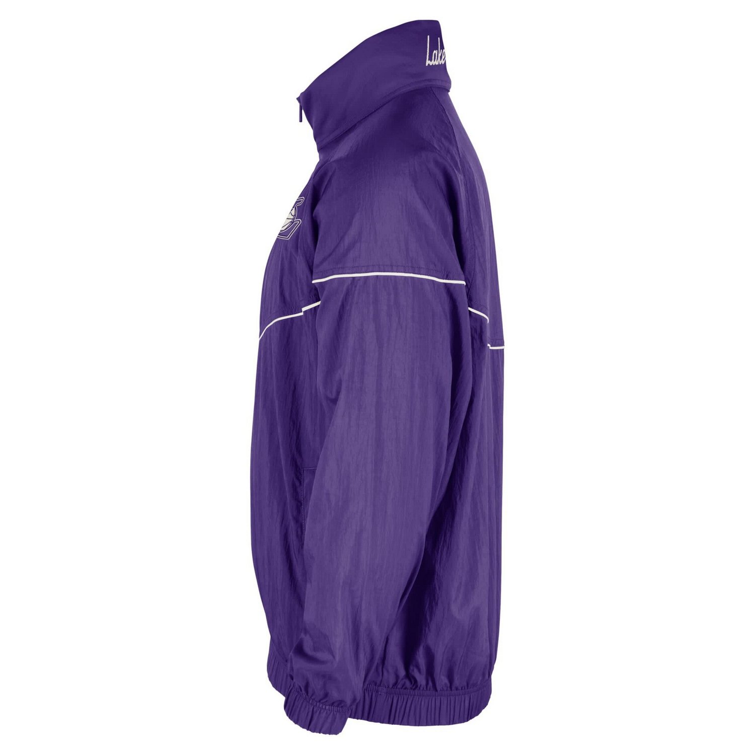 Nike Los Angeles Lakers Courtside Windrunner Woven Half-Zip Hooded Jacket - view number 4