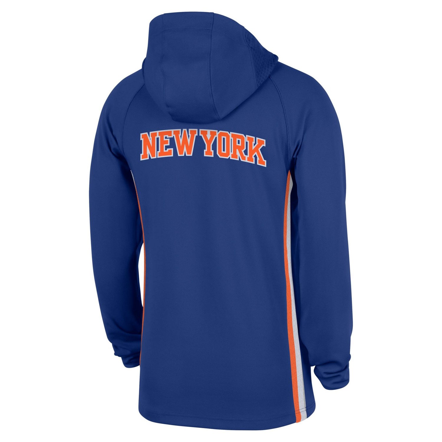 Nike Men’s New York Knicks Authentic On Court Zone Dri-FIT 1/4-Zip Hoodie Jacket - view number 3