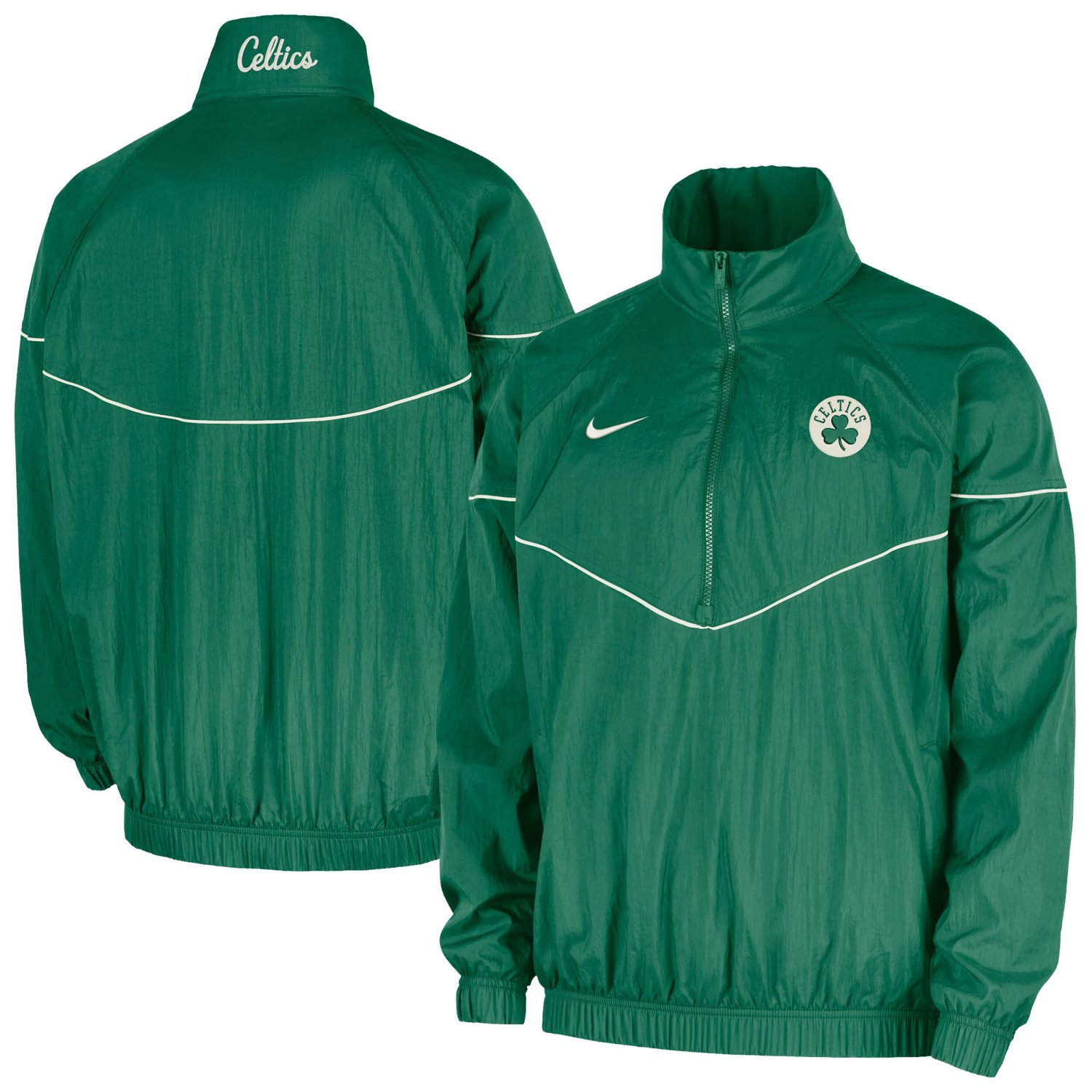 Nike Kelly Boston Celtics Courtside Windrunner Woven Half-Zip Jacket