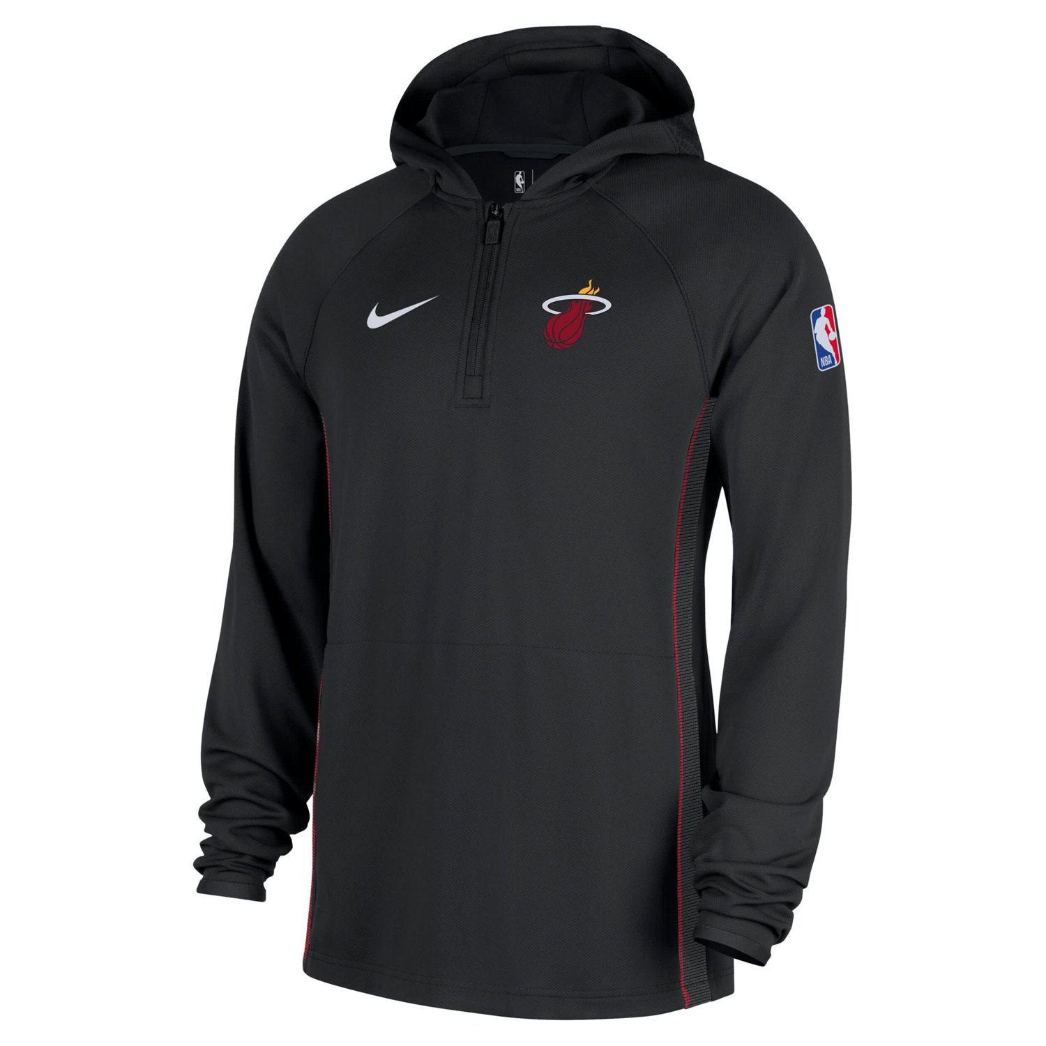 Nike Miami Heat Authentic On Court Zone Quarter-Zip Dri-FIT Hoodie Jacket - view number 2