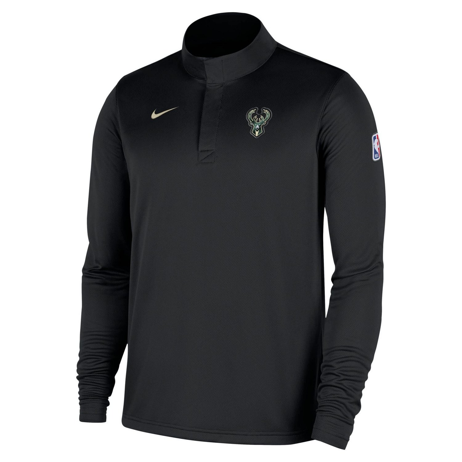 Nike Milwaukee Bucks 2025 26 Authentic Coaches Quarter-Zip Dri-Fit Top - view number 2