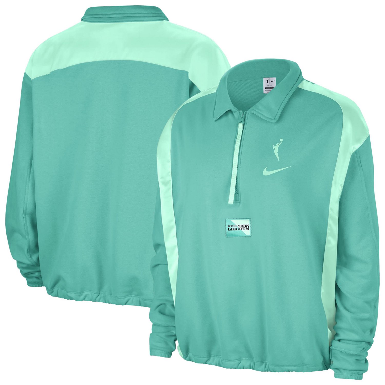 Nike New York Liberty Basketball Fleece Quarter-Zip Performance Pullover