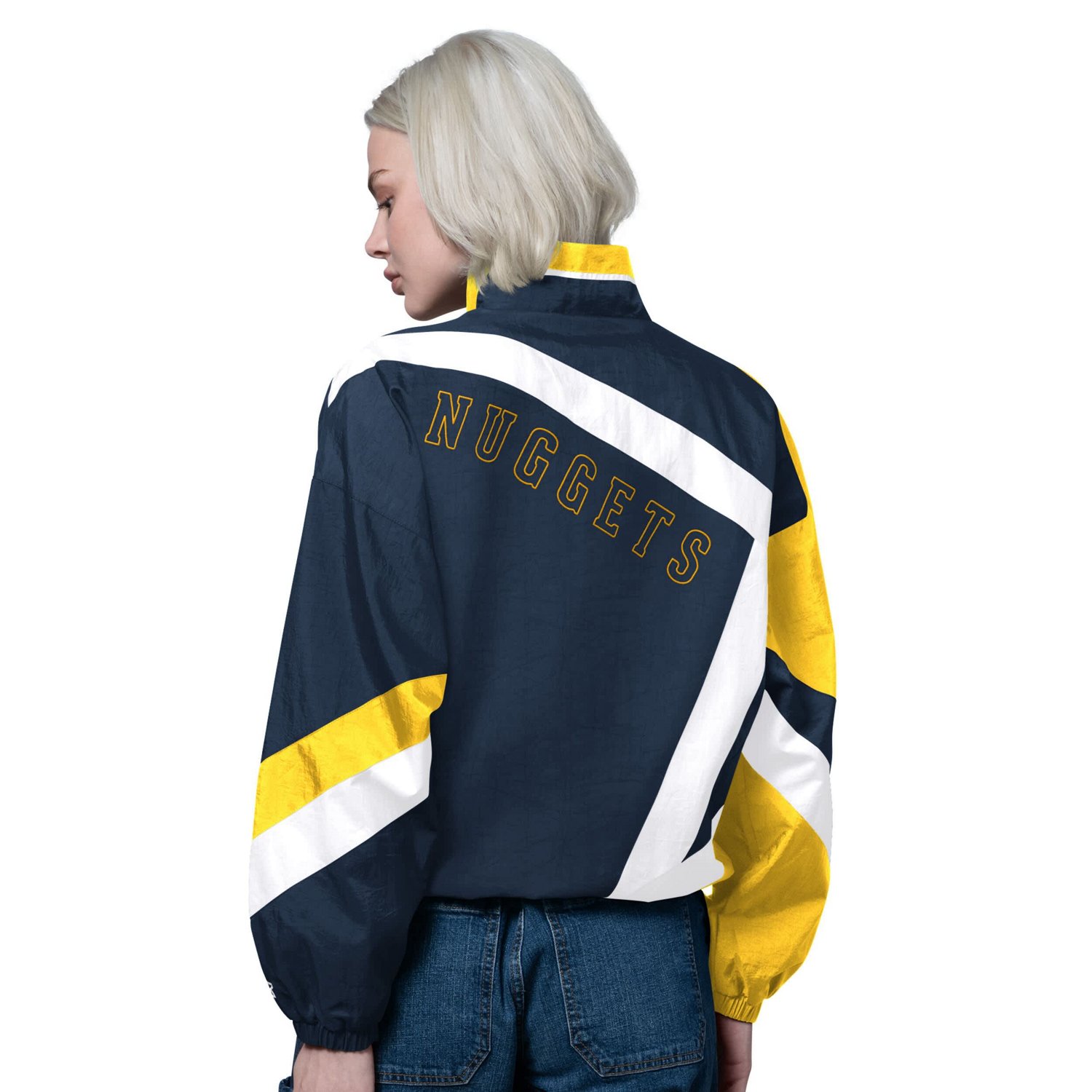 Starter Gold Denver Nuggets 1st Quarter Full-Zip Jacket - view number 2