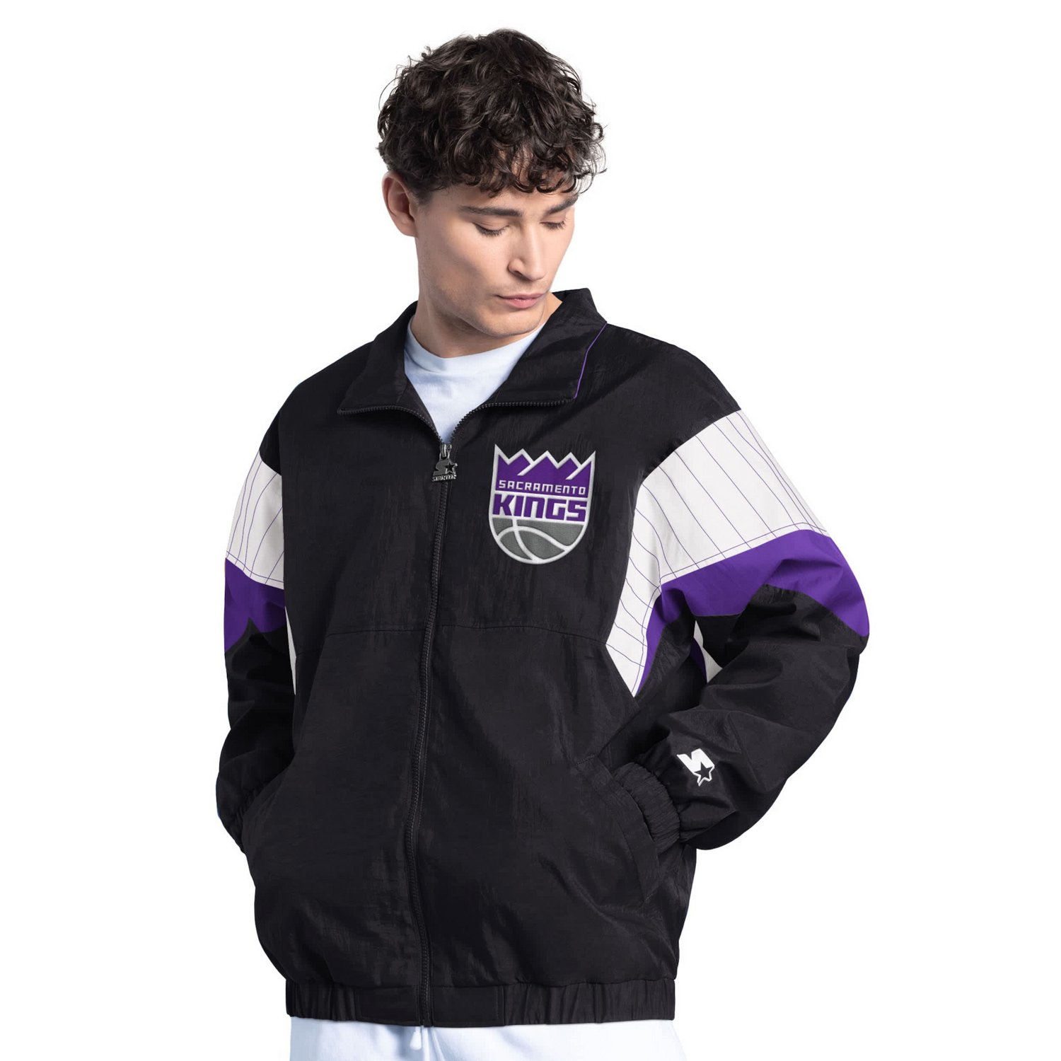 Starter Sacramento Kings Yard Line Full-Zip Jacket