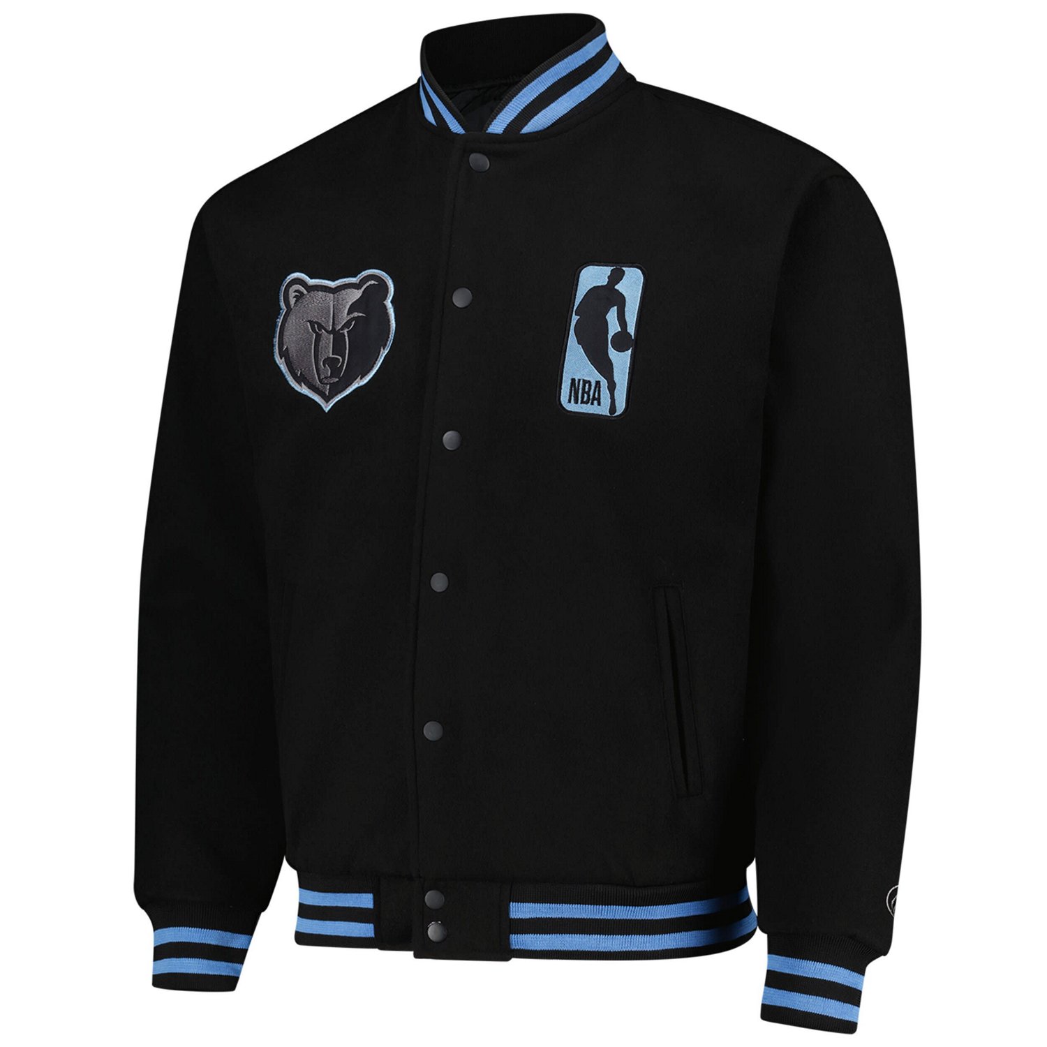Unisex FISLL Memphis Grizzlies Logoman Shadow Collection Full-Snap Varsity Jacket - view number 2