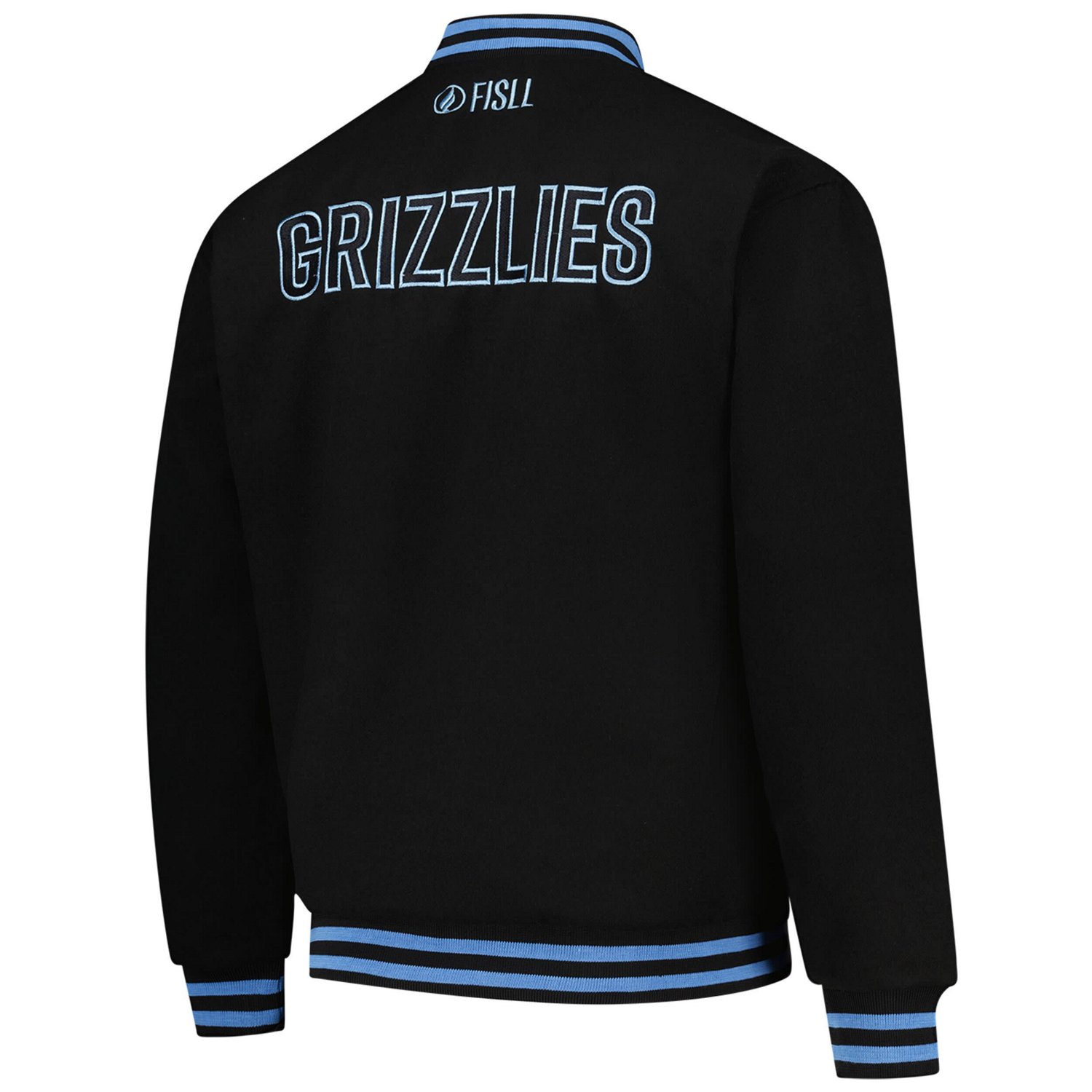 Unisex FISLL Memphis Grizzlies Logoman Shadow Collection Full-Snap Varsity Jacket - view number 3