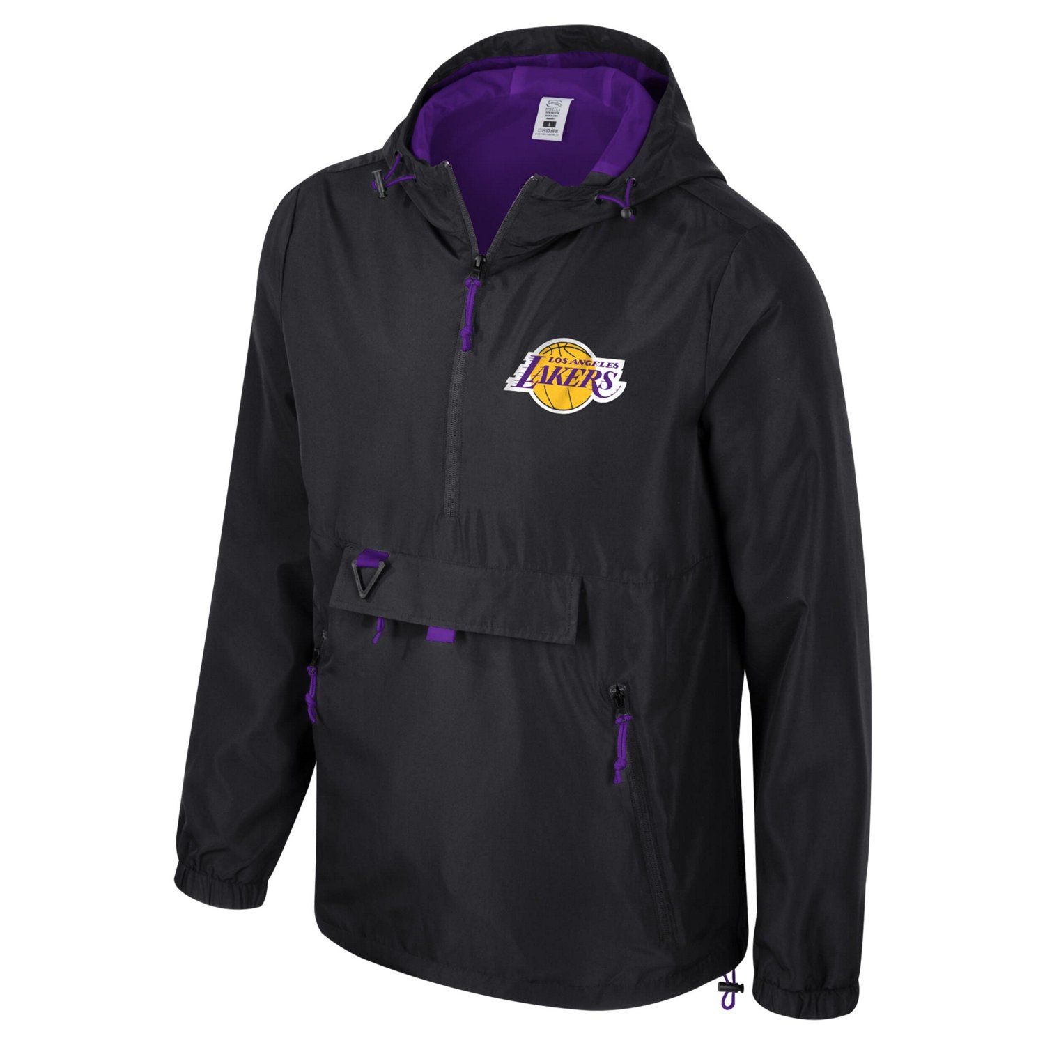 Unisex Stadium Essentials Los Angeles Lakers Compete Quarter-Zip Hoodie Jacket - view number 2