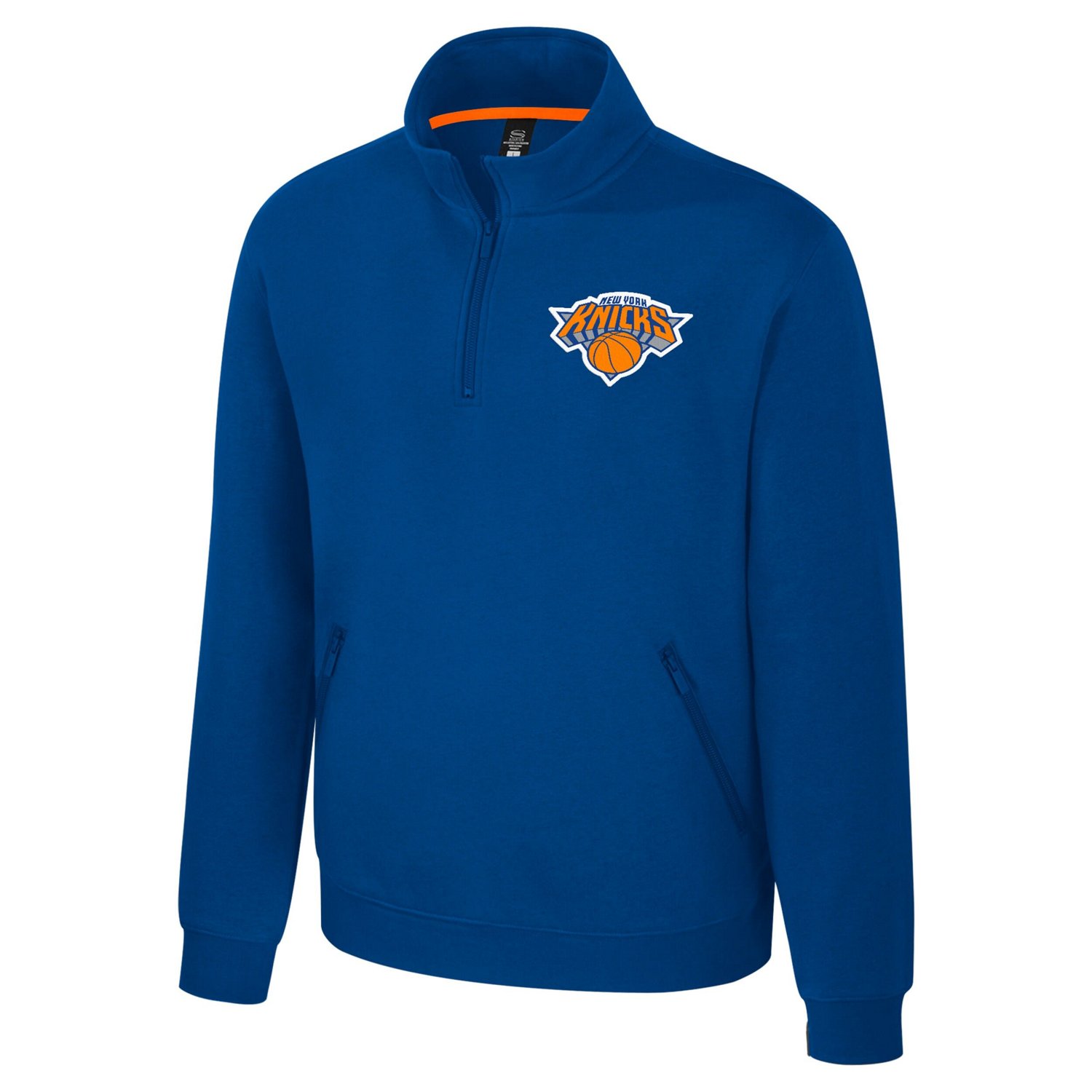 Unisex Stadium Essentials New York Knicks Varsity Trainer Quarter-Zip Pullover - view number 2