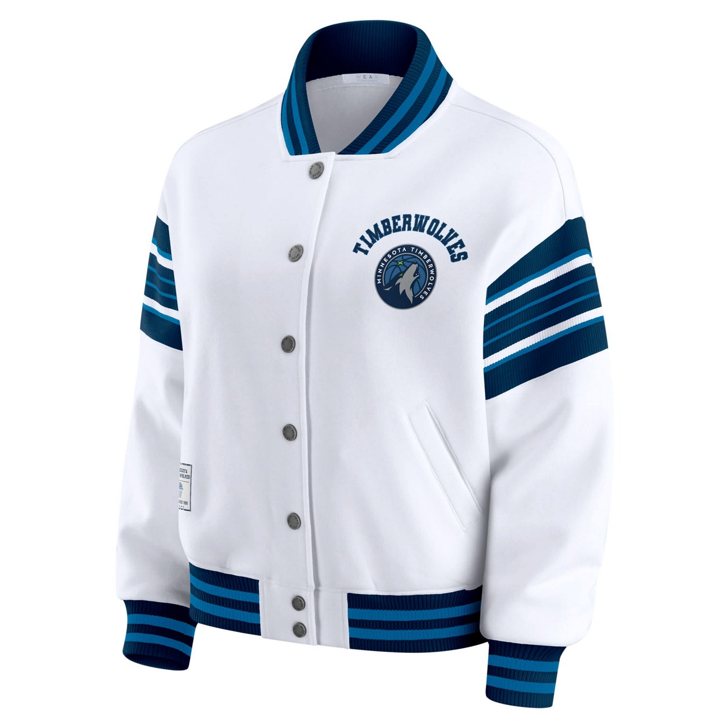 WEAR by Erin Andrews Minnesota Timberwolves Full-Snap Fleece Sweatshirt Jacket - view number 2