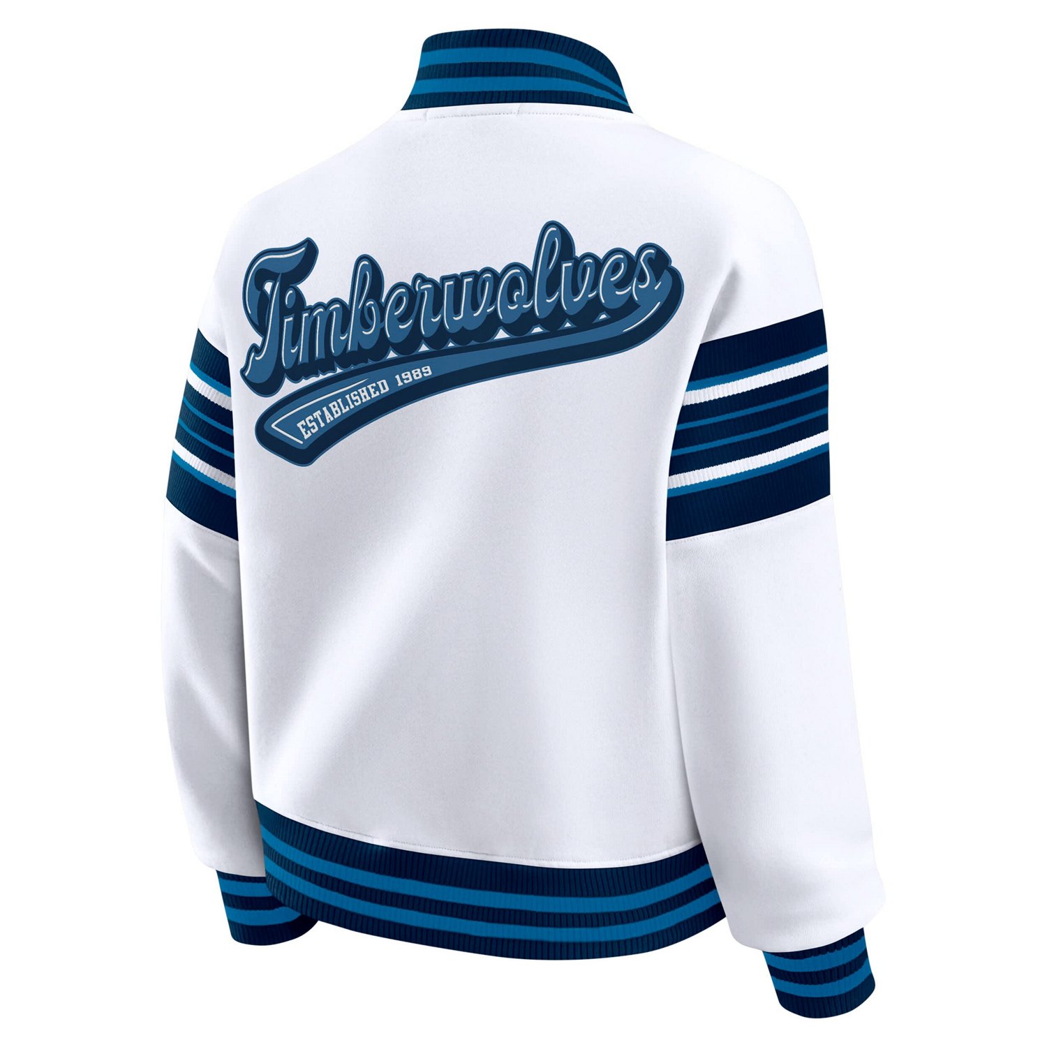 WEAR by Erin Andrews Minnesota Timberwolves Full-Snap Fleece Sweatshirt Jacket - view number 3