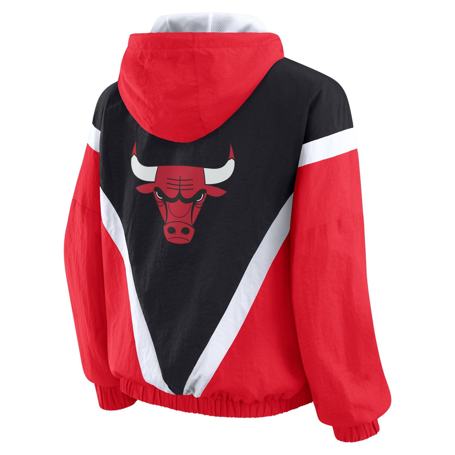 WEAR by Erin Andrews Red Chicago Bulls Colorblock Full-Zip Hoodie Windbreaker Jacket - view number 3