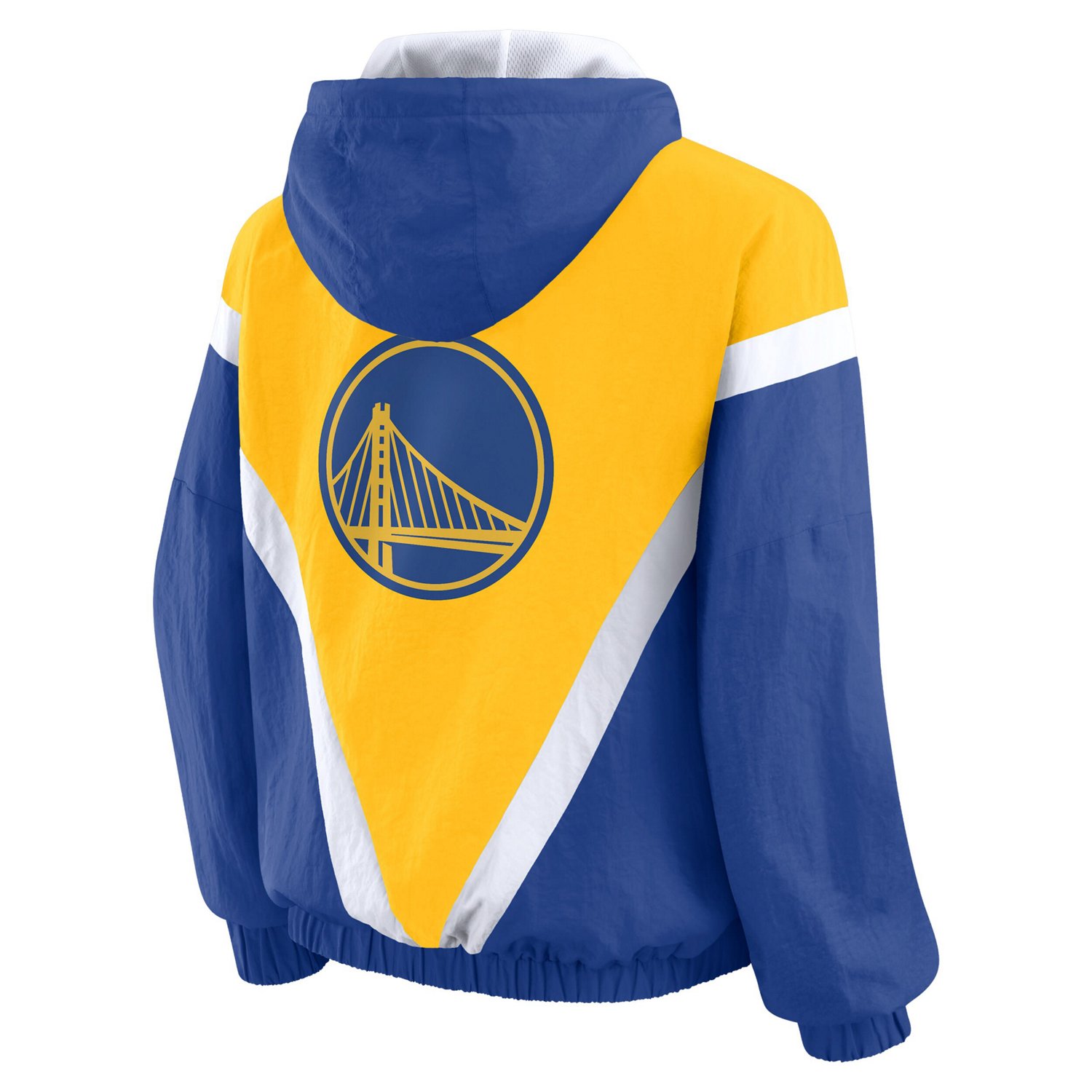 WEAR by Erin Andrews Royal en State Warriors Colorblock Full-Zip Hoodie Windbreaker Jacket - view number 3