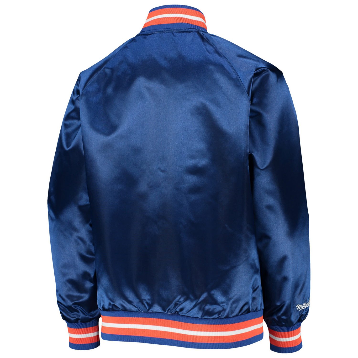 Youth Mitchell  Ness New York Knicks Hardwood Classics Satin Raglan Full-Snap Jacket - view number 4