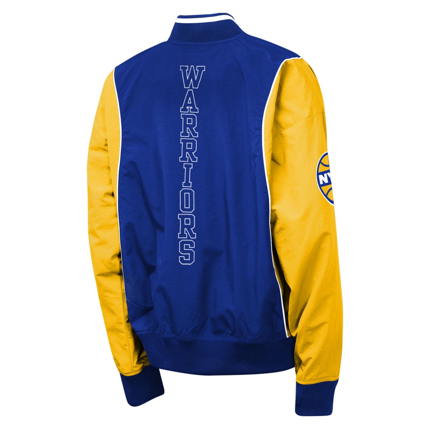 Youth Outerstuff Gold Golden State Warriors Two-Pointer Full-Zip Windbreaker - view number 3