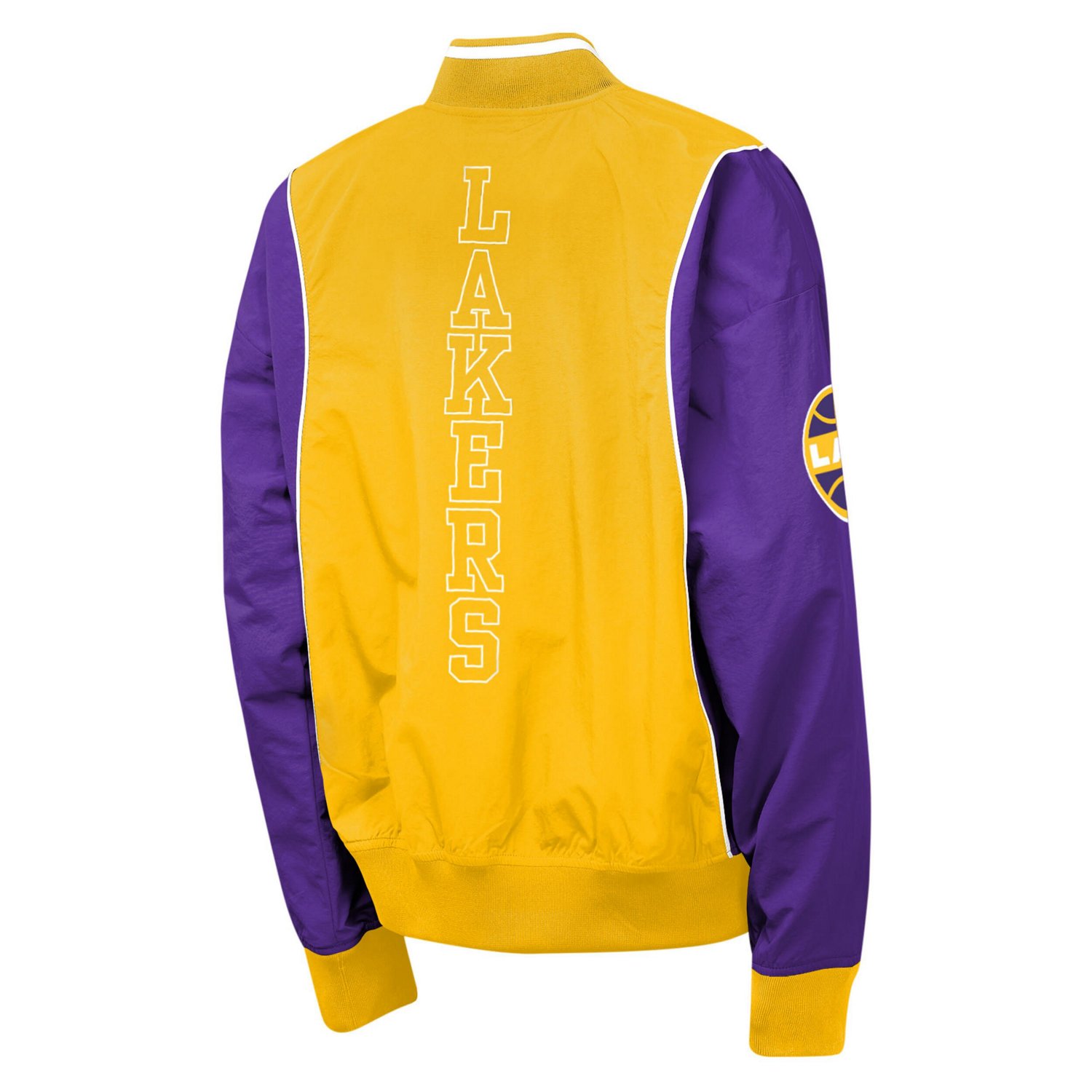 Youth Outerstuff Purple Los Angeles Lakers Two-Pointer Full-Zip Windbreaker - view number 3