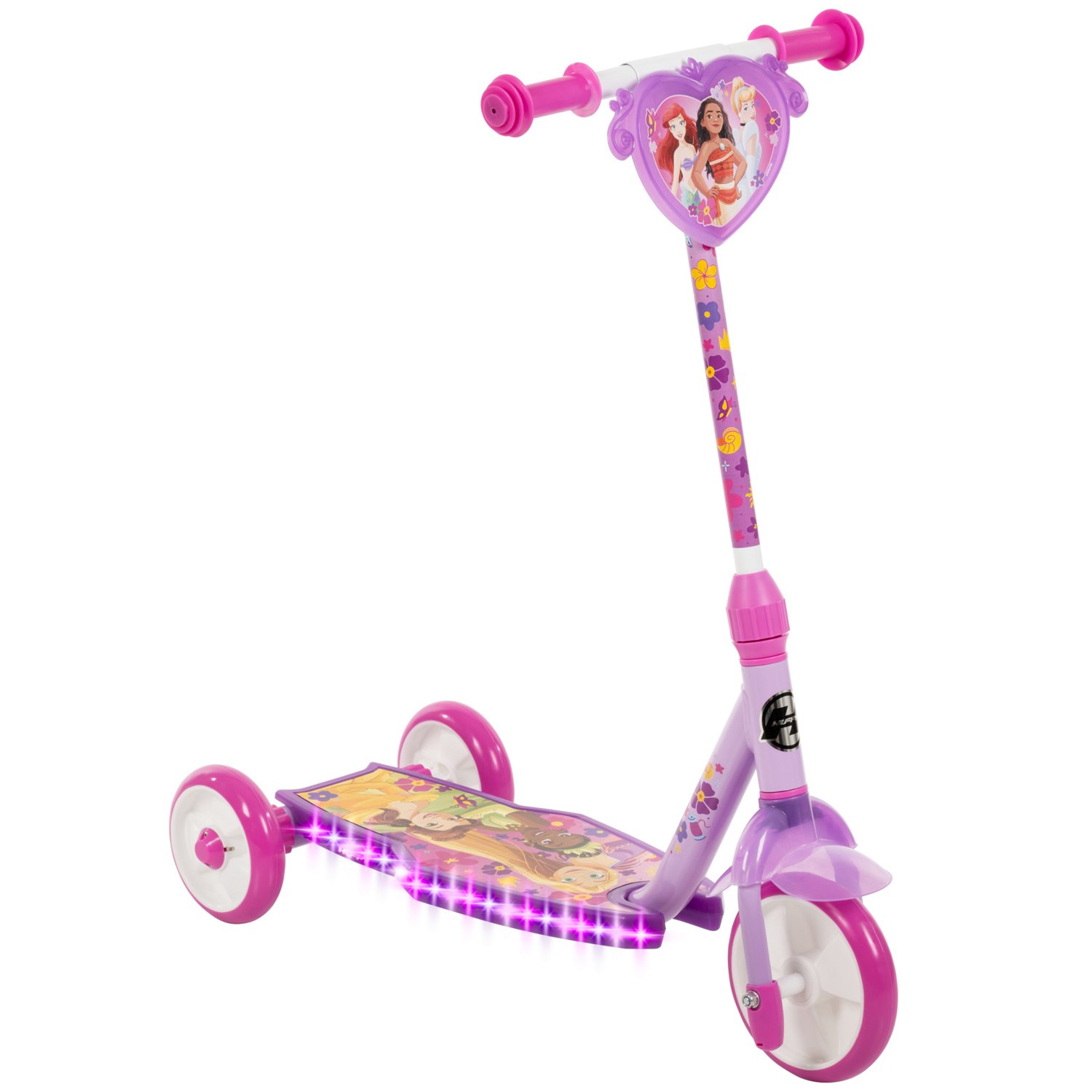 Huffy Girls Disney Princess Light Up 3-Wheel Scooter - view number 3