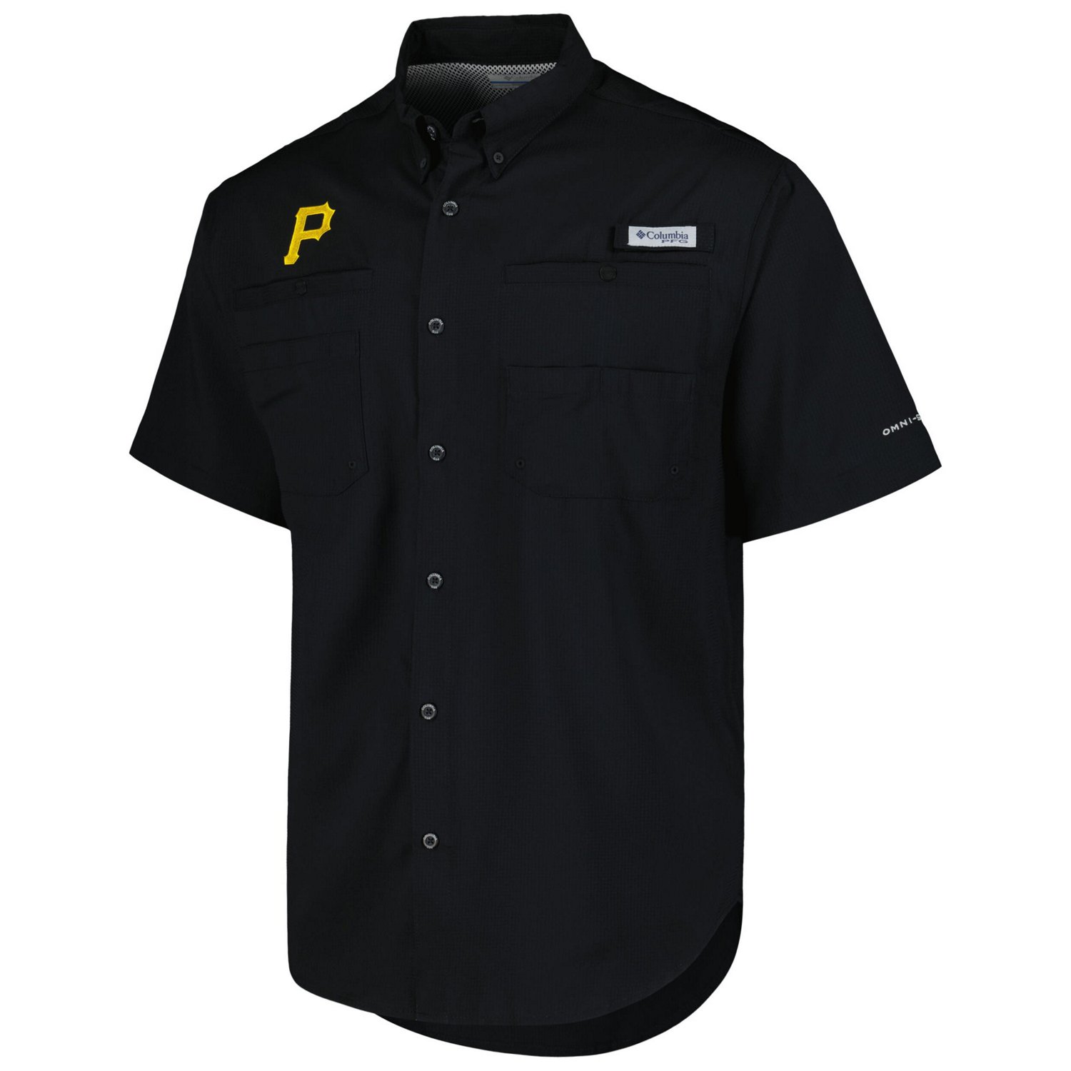 Columbia Pittsburgh Pirates Tamiami Omni-Shade Button-Down Shirt