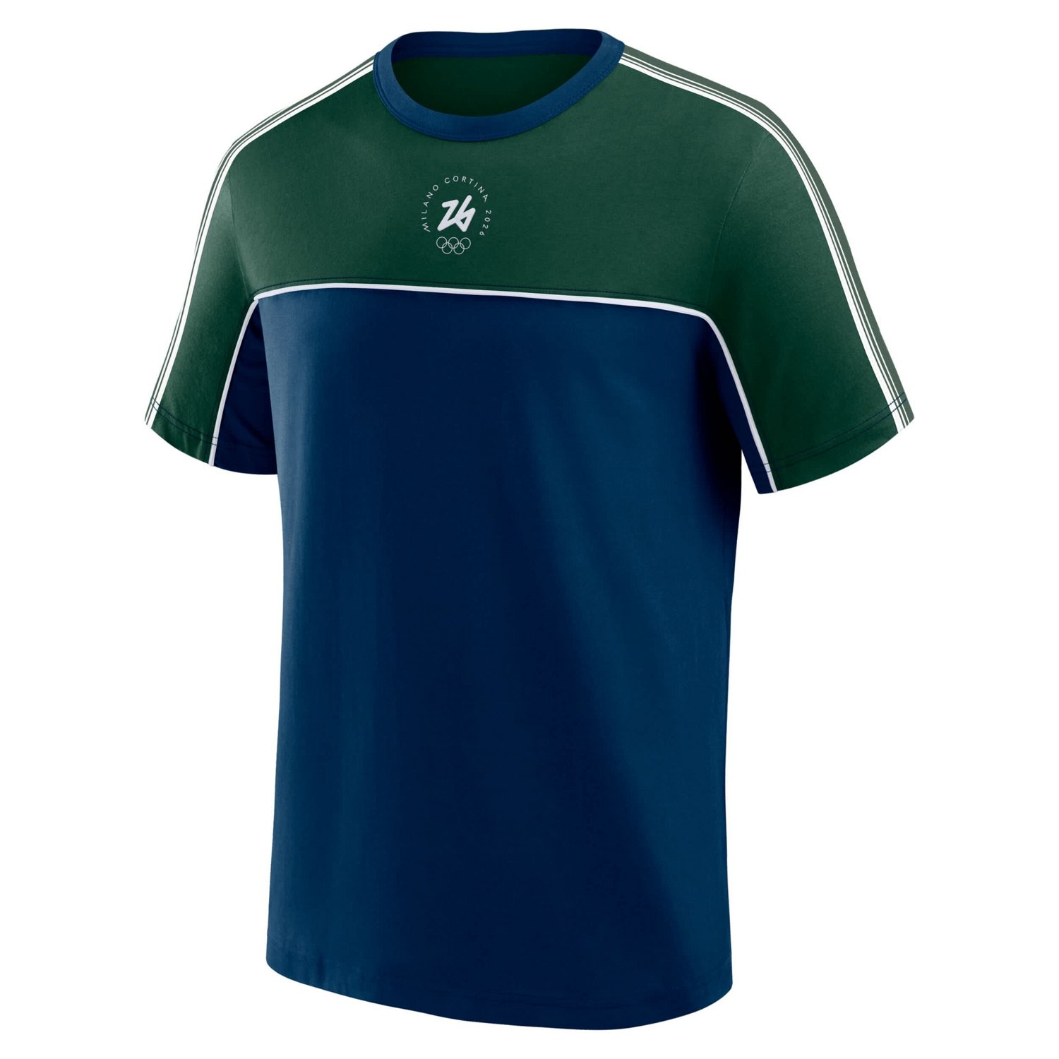 Fanatics Green Milano Cortina 2026 Winter Olympics Circular Retro T-Shirt - view number 4