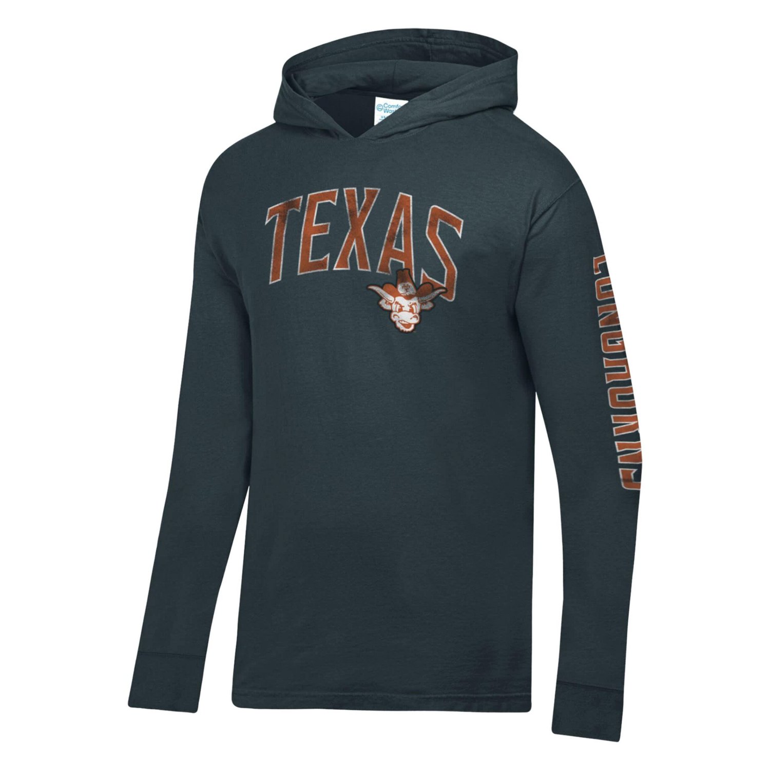 ComfortWash Texas Longhorns Long Sleeve Hooded T-Shirt - view number 2