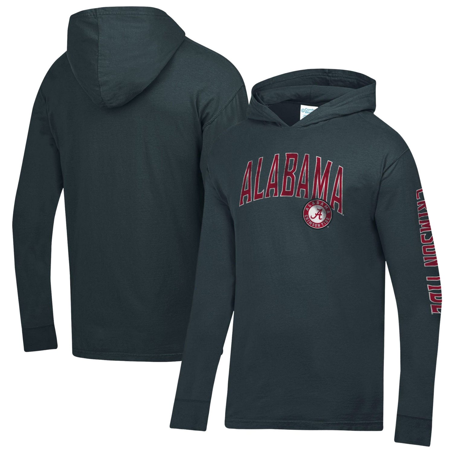 ComfortWash Alabama Crimson Tide Long Sleeve Hooded T-Shirt