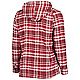 / Nebraska Huskers Plus Size Mainstay Plaid Lightweight Henley Hooded Top                                                        - view number 3