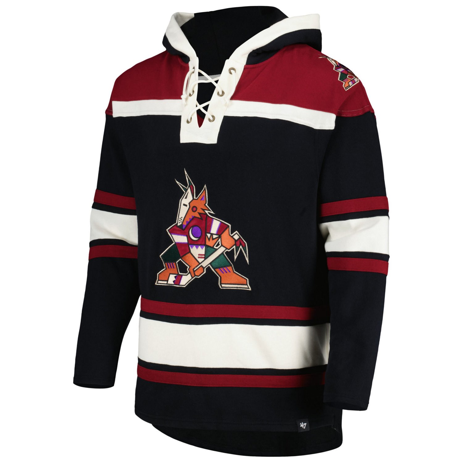 '47 Arizona Coyotes Superior Lacer Pullover Hoodie - view number 2