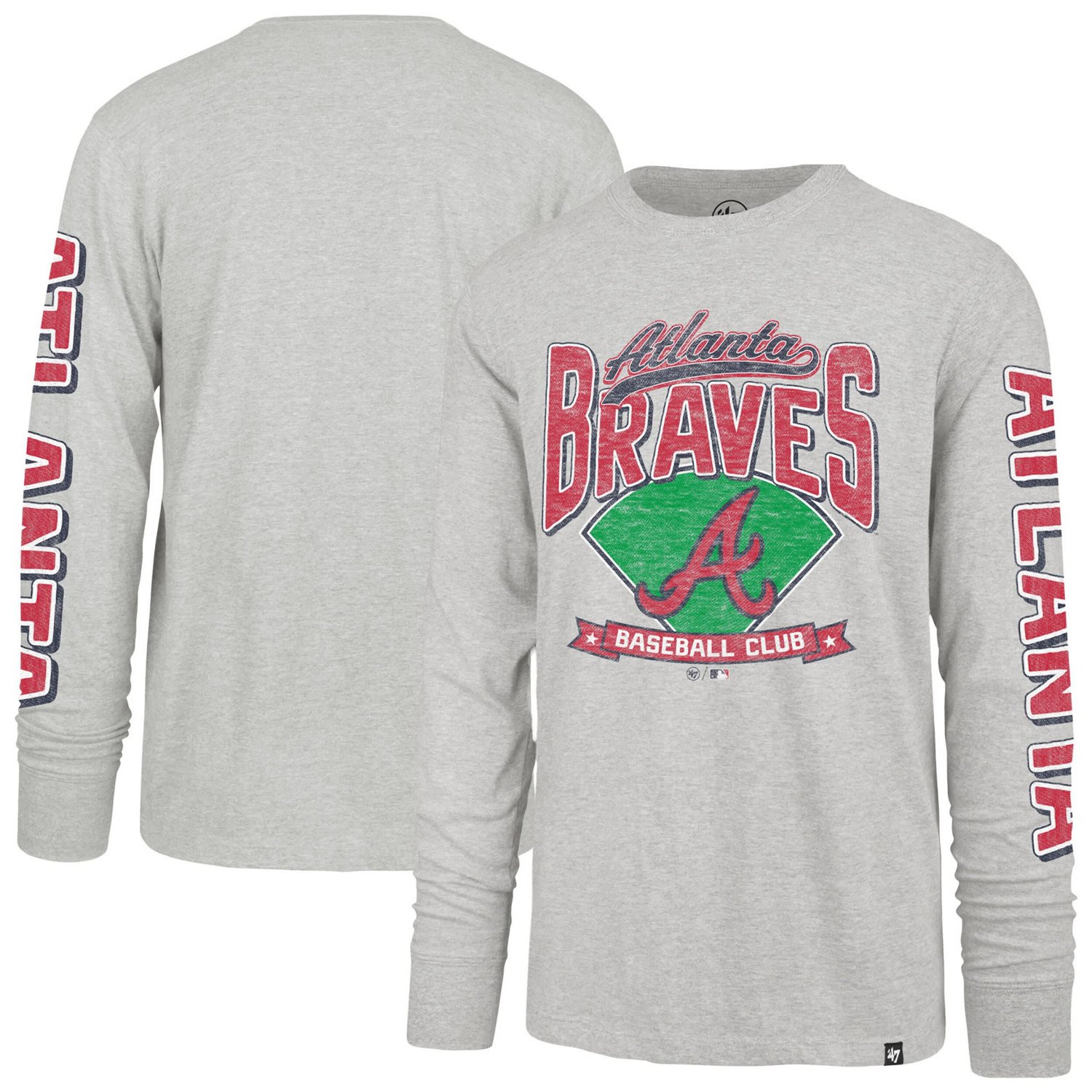 '47 Atlanta Braves Fair Ball Franklin Long Sleeve T-Shirt                                                                        - view number 1