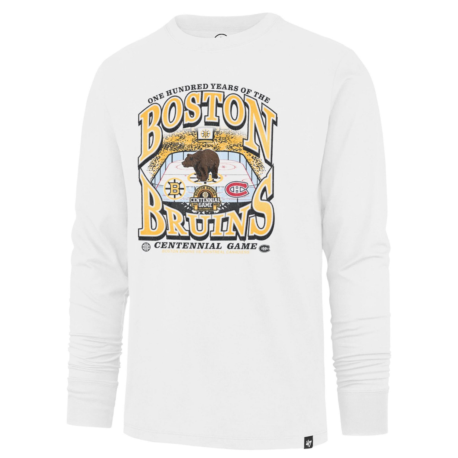 '47 Boston Bruins Centennial Game Long Sleeve T-Shirt - view number 2