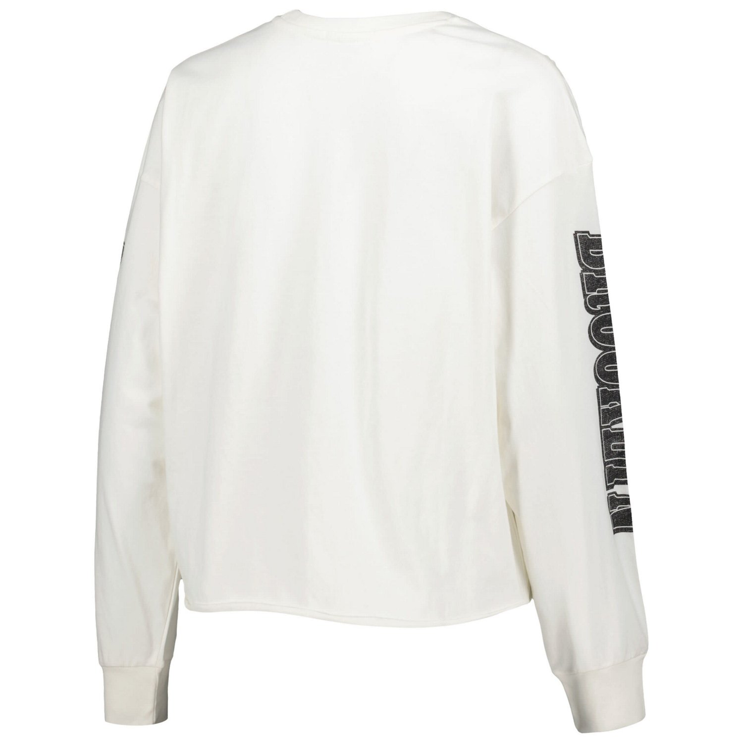 '47 Brooklyn Nets Parkway Brush Back Long Sleeve Cropped T-Shirt                                                                 - view number 3