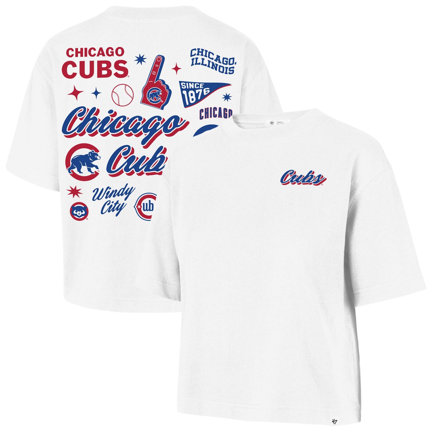 '47 Chicago Cubs Collage Script Reed City T-Shirt