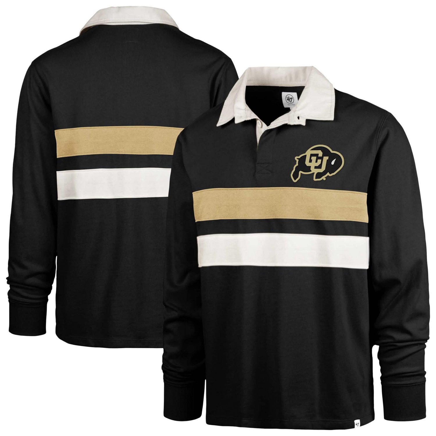 '47 Colorado Buffaloes Clubhouse Knox Thames Long Sleeve Rugby Polo