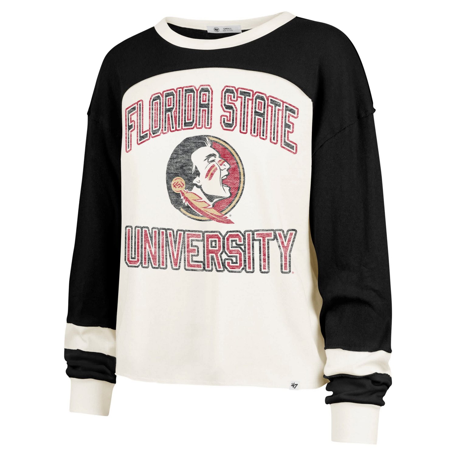 '47 Florida State Seminoles Double Header Curve Raglan Long Sleeve T-Shirt - view number 2