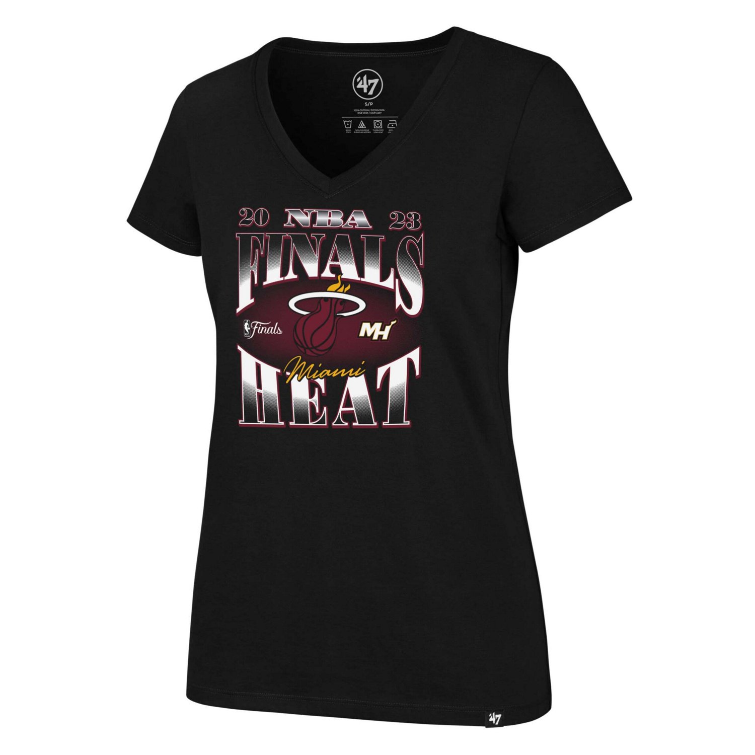 '47 Miami Heat 2023 NBA Finals Frankie V-Neck T-Shirt