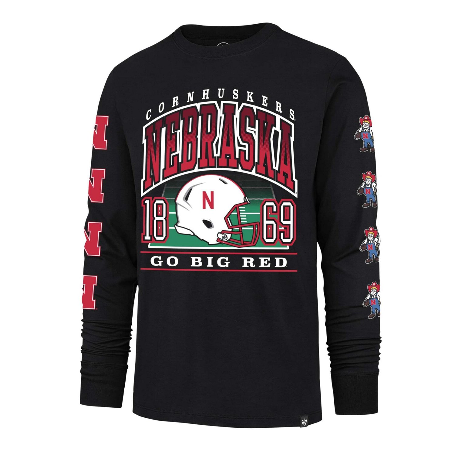 '47 Nebraska Huskers Go Big Long Sleeve T-Shirt - view number 2