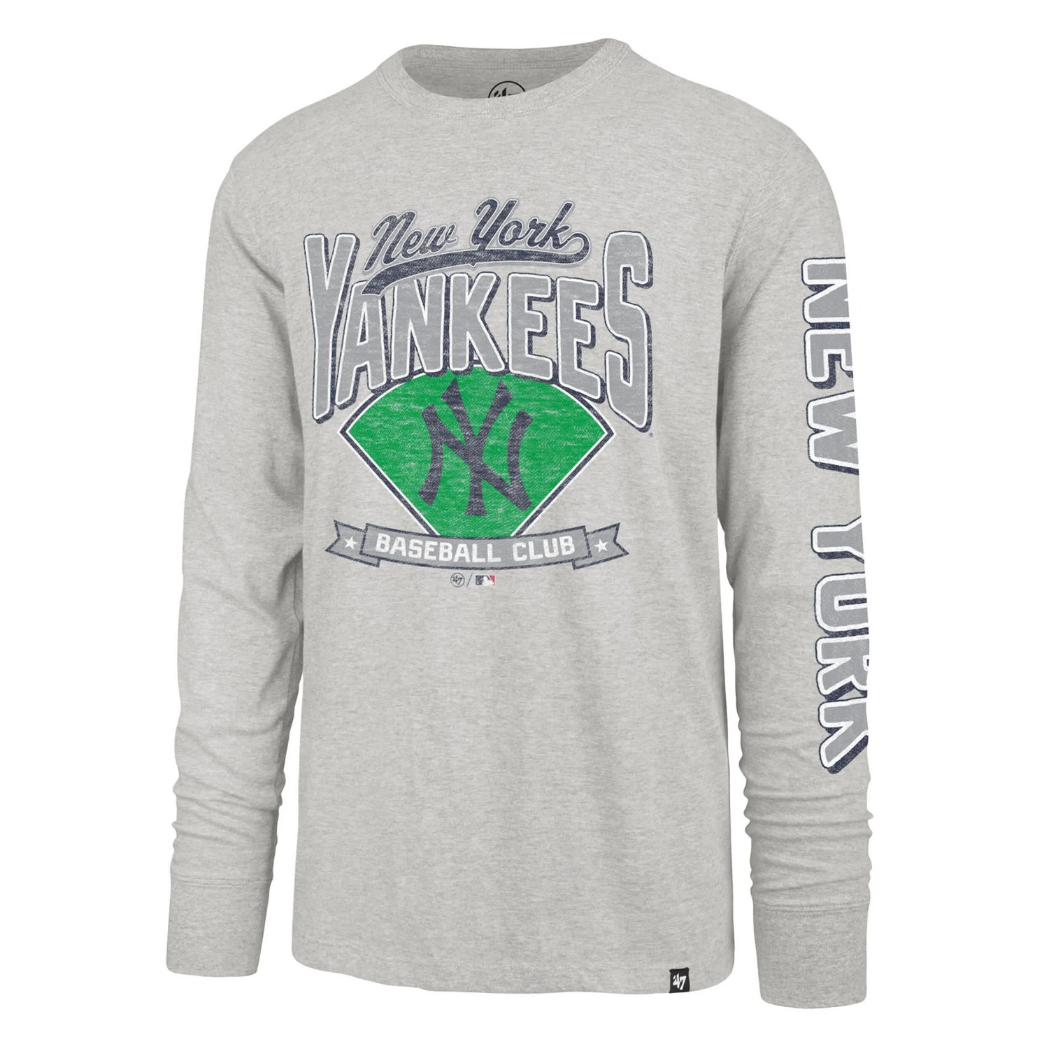 '47 New York Yankees Big  Tall Distressed Franklin Long Sleeve T-Shirt - view number 2