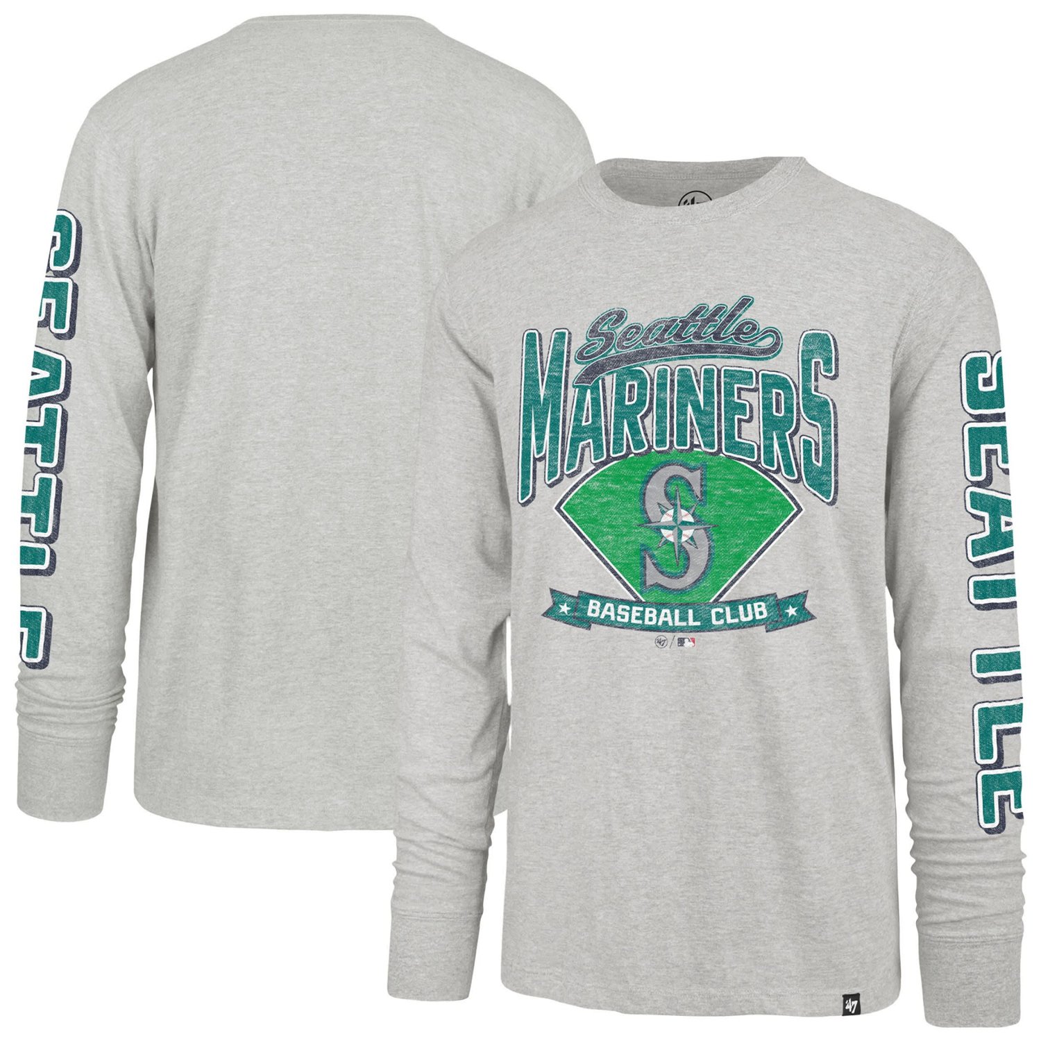 '47 Seattle Mariners Fair Ball Franklin Long Sleeve T-Shirt                                                                      - view number 1