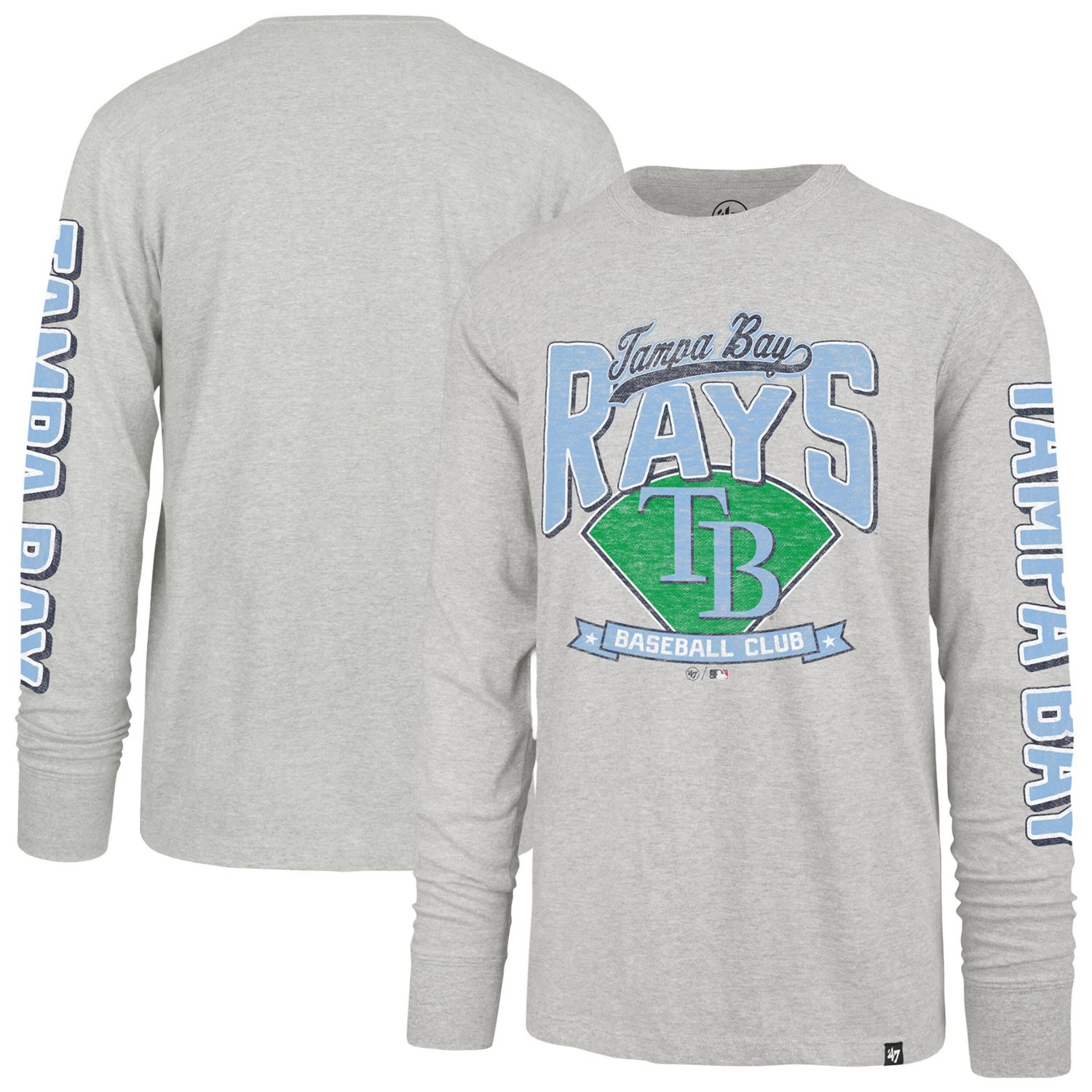 '47 Tampa Bay Rays Fair Ball Franklin Long Sleeve T-Shirt