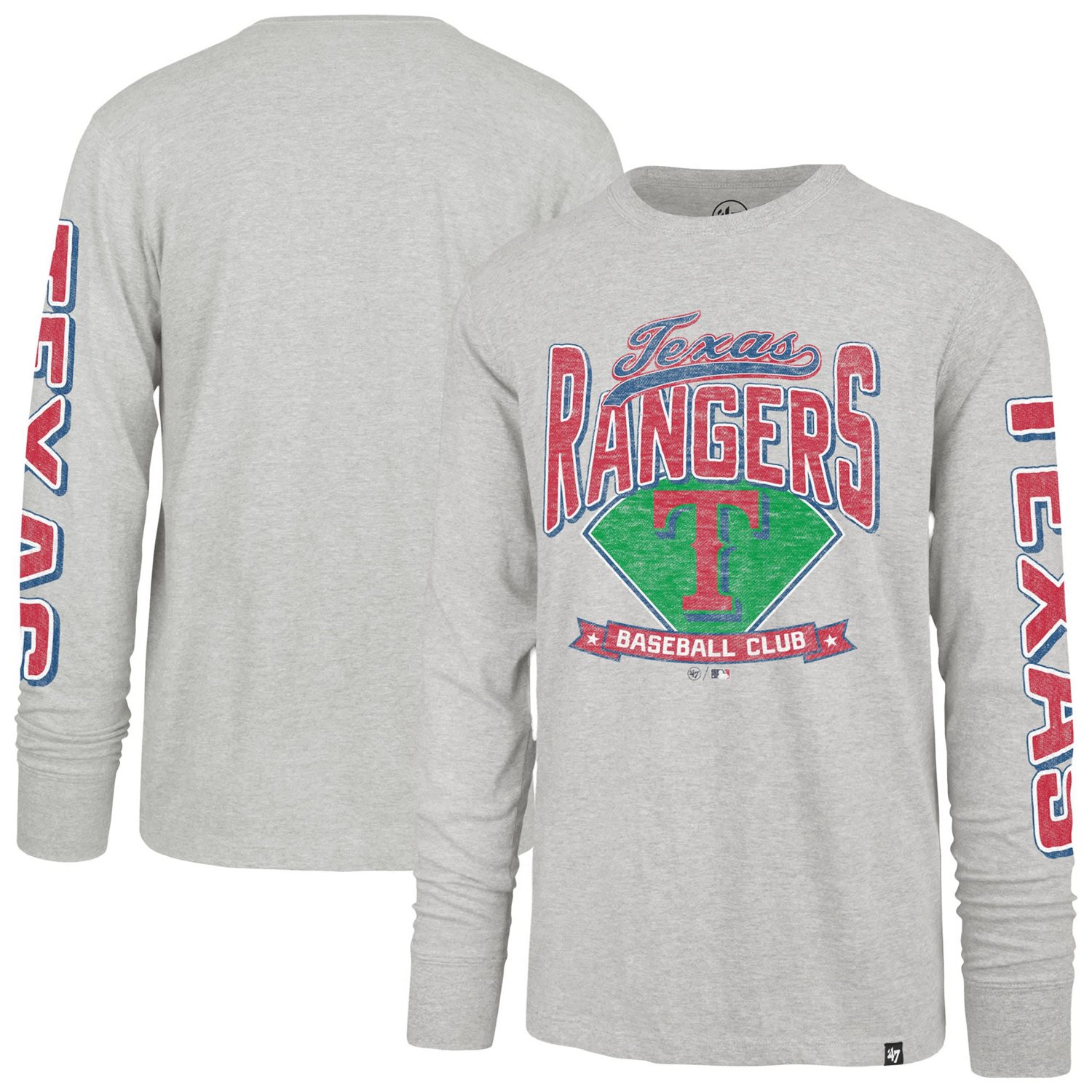 '47 Texas Rangers Fair Ball Franklin Long Sleeve T-Shirt
