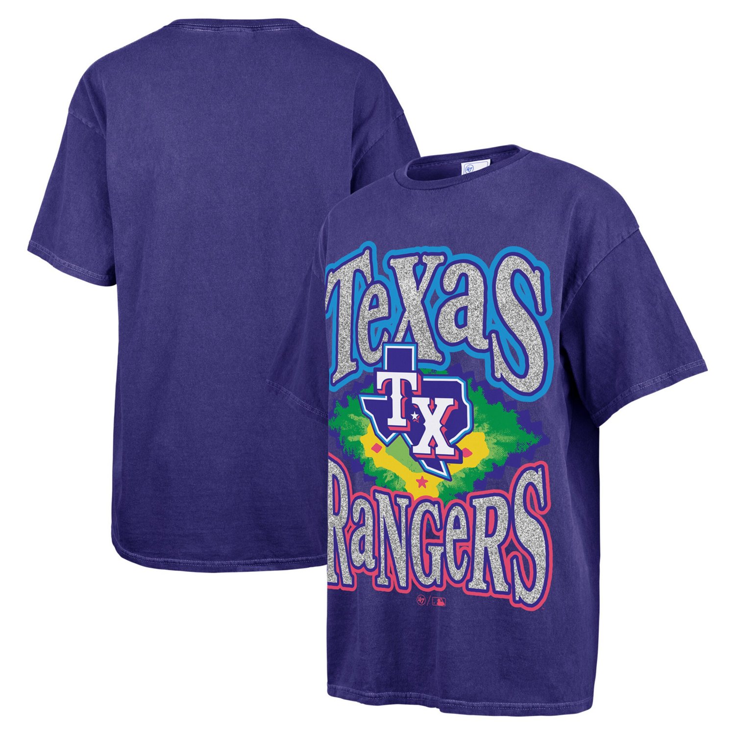 '47 Texas Rangers Flashing Lights Boyfriend T-Shirt