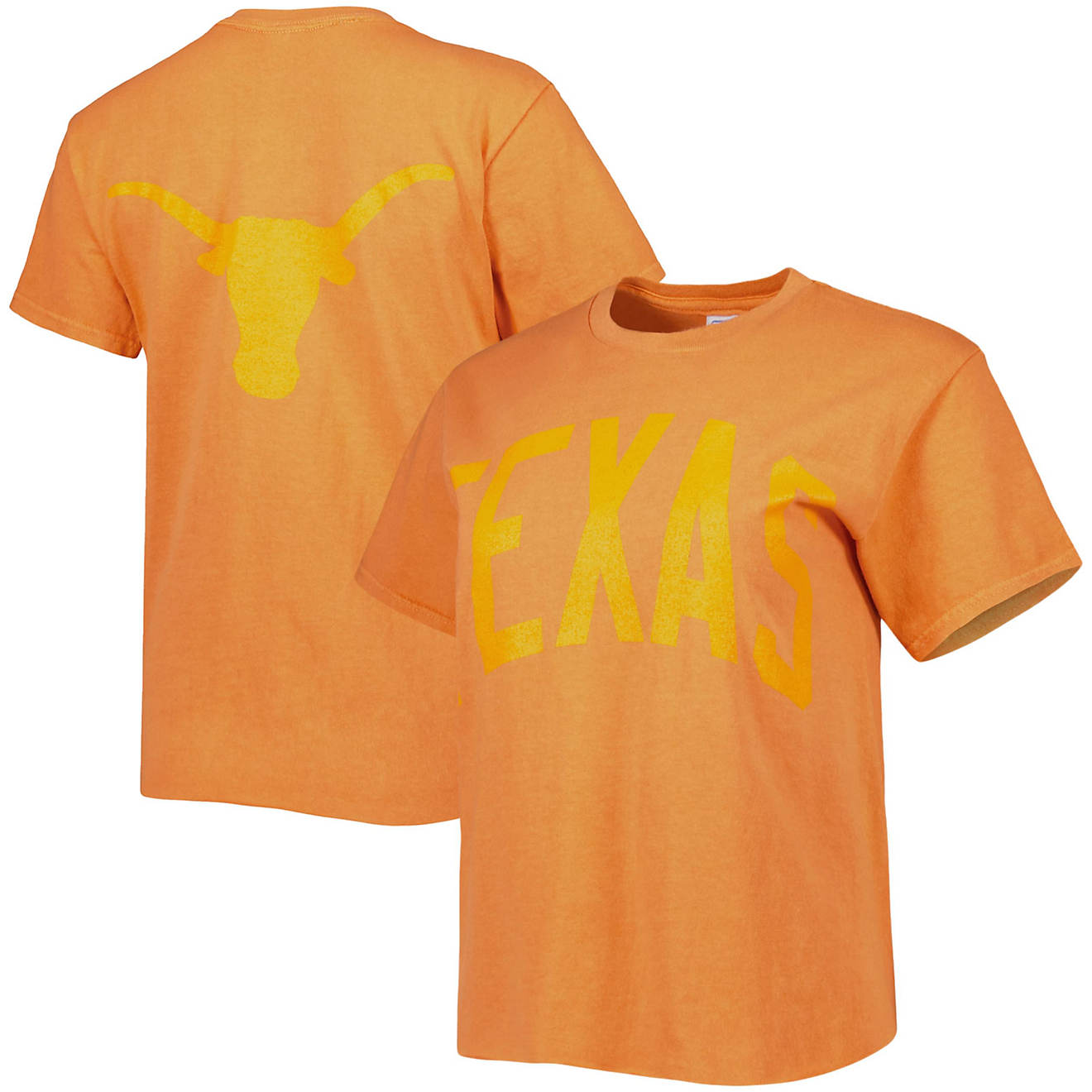 '47 Texas Texas Longhorns Vintage Tubular Hyper Bright 2-Hit Cropped T-Shirt                                                     - view number 1