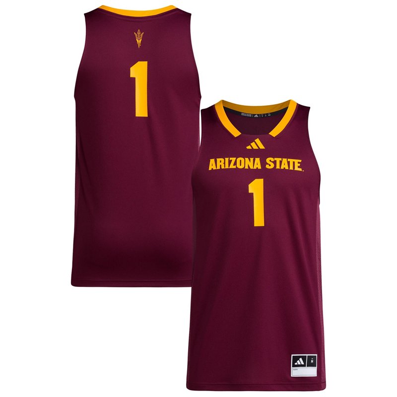 Adidas Men's 1 Maroon Arizona State Sun Devils Replica Swingman Jersey - Maroon