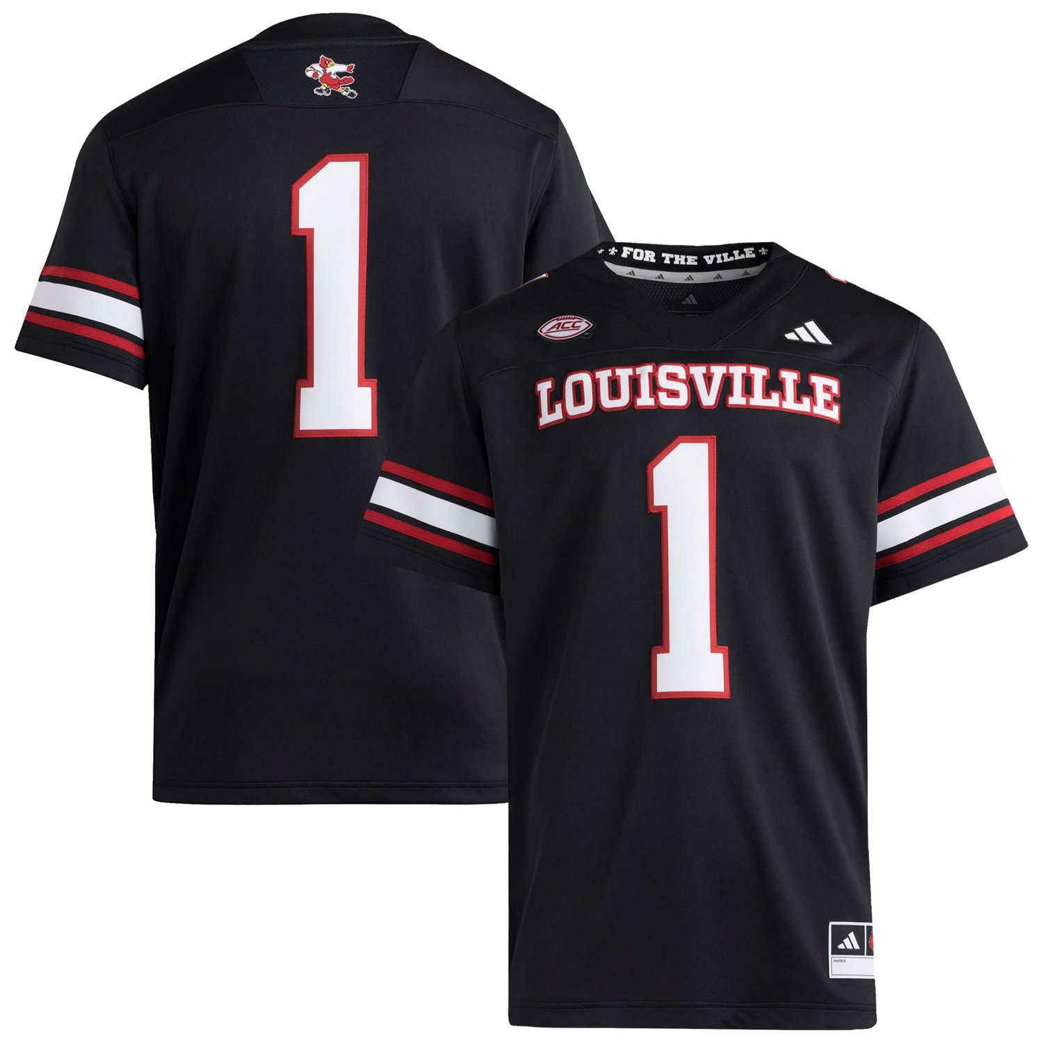 adidas 1 Louisville Cardinals Premier Strategy Jersey - view number 1