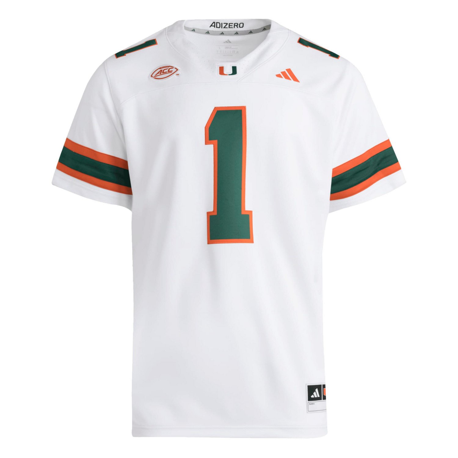 adidas 1 Miami Hurricanes Premier Jersey