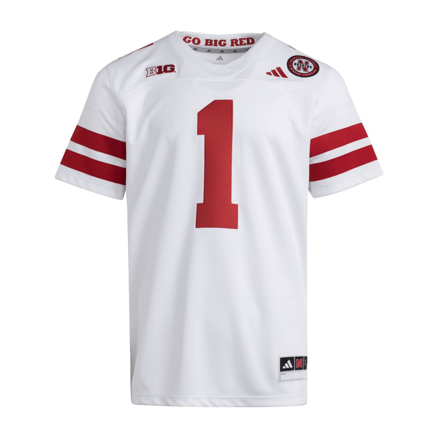 adidas 1 Nebraska Huskers Premier Jersey - view number 2