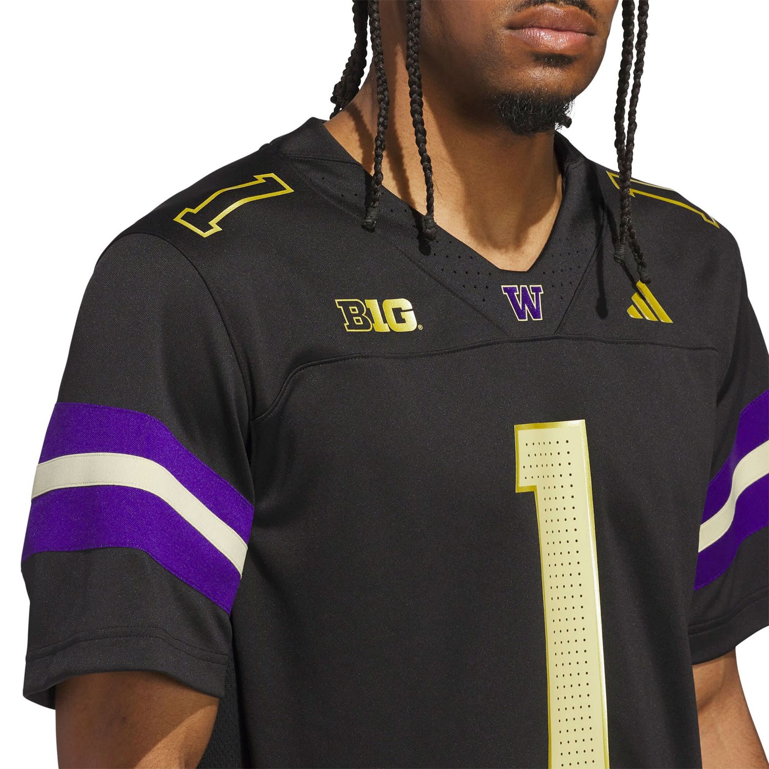 adidas 1 Washington Huskies Premier Strategy Jersey - view number 4
