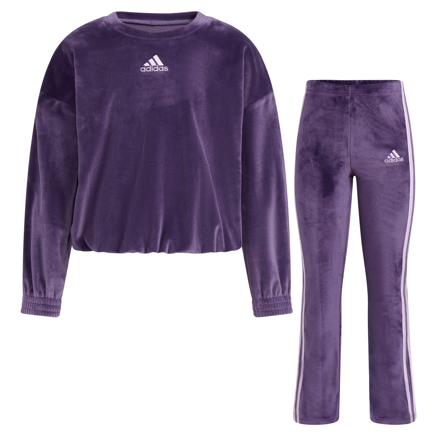 Velvet cheap adidas set