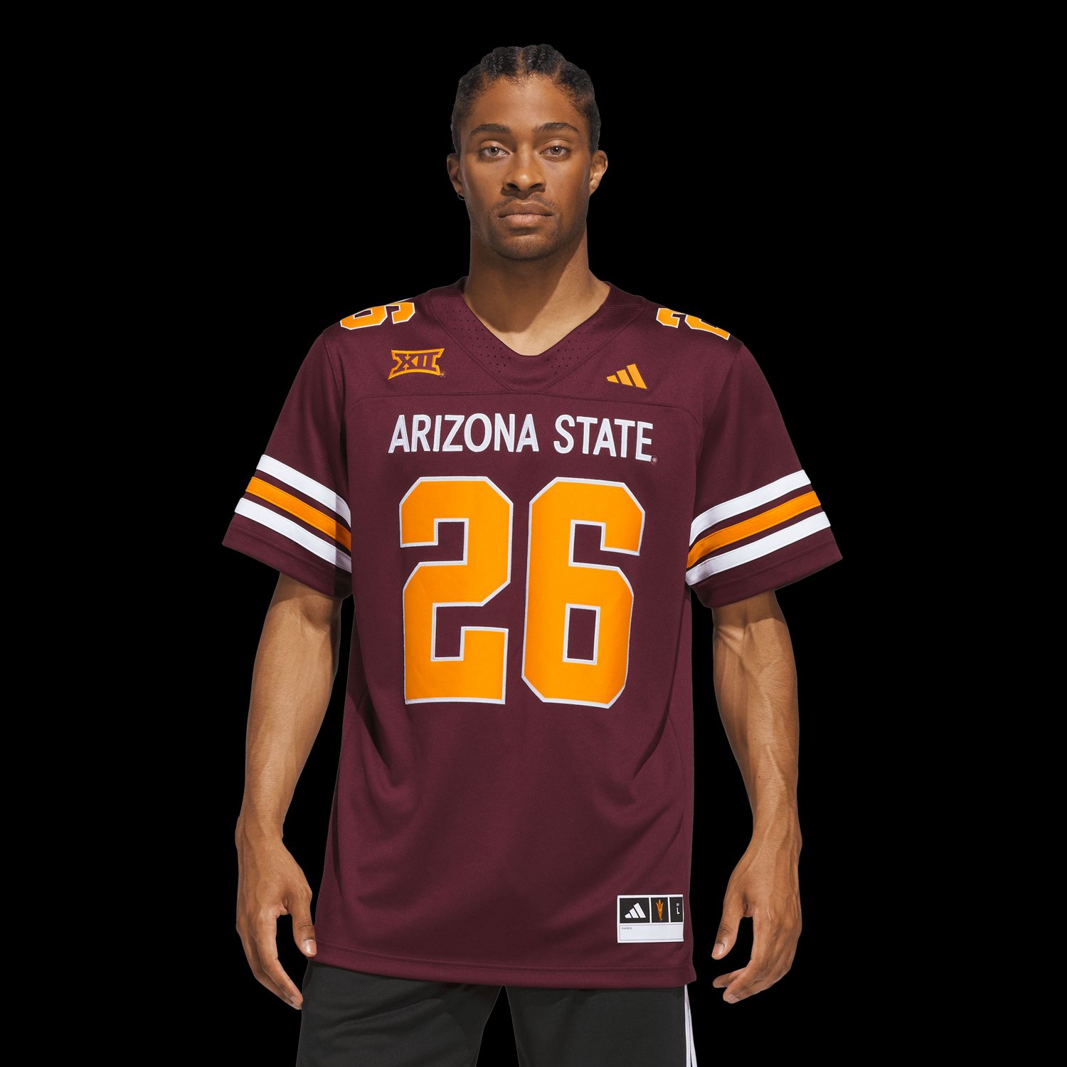 adidas 26 Arizona State Sun Devils Roses  Devils Premier Strategy Jersey