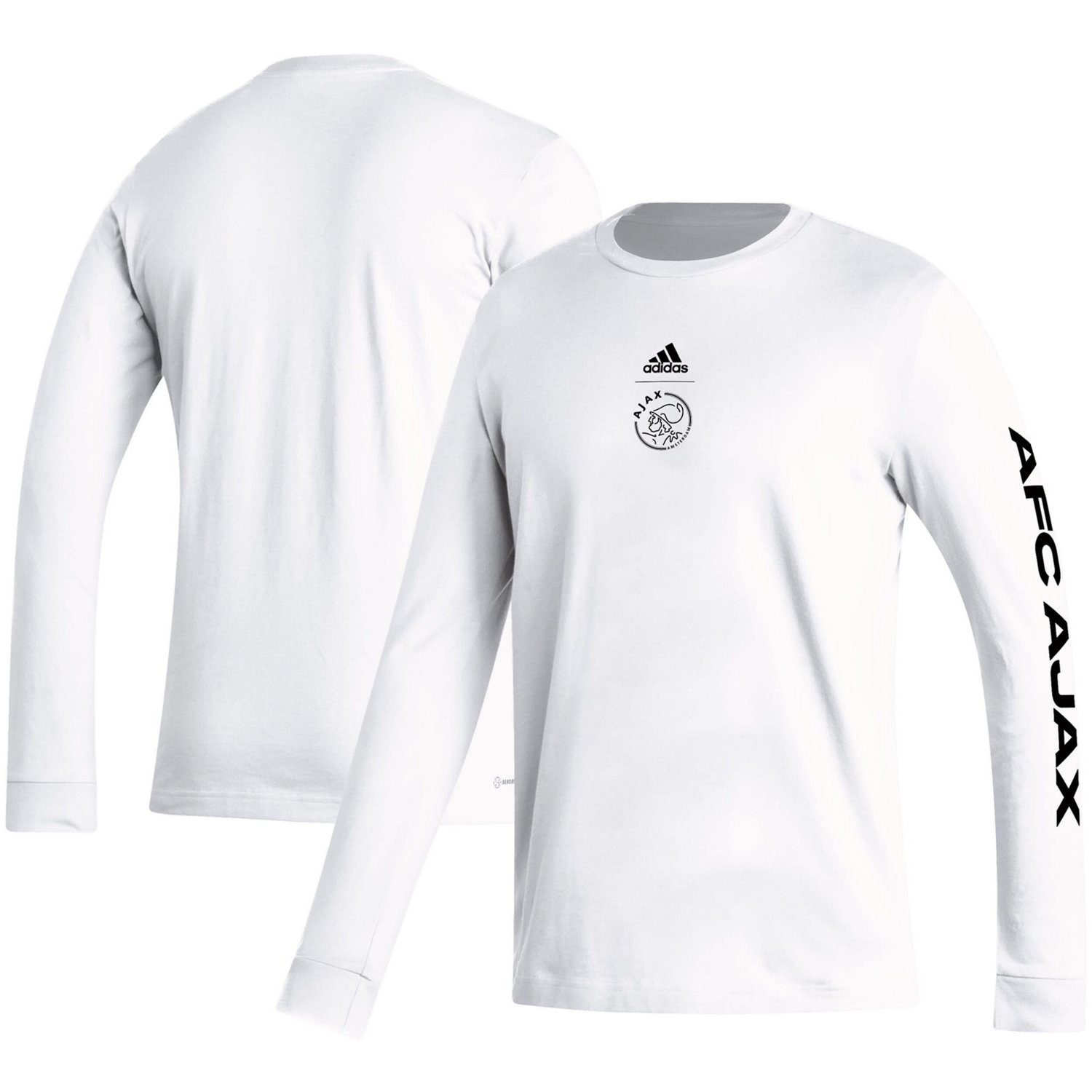 adidas Ajax Team Crest Long Sleeve T-Shirt