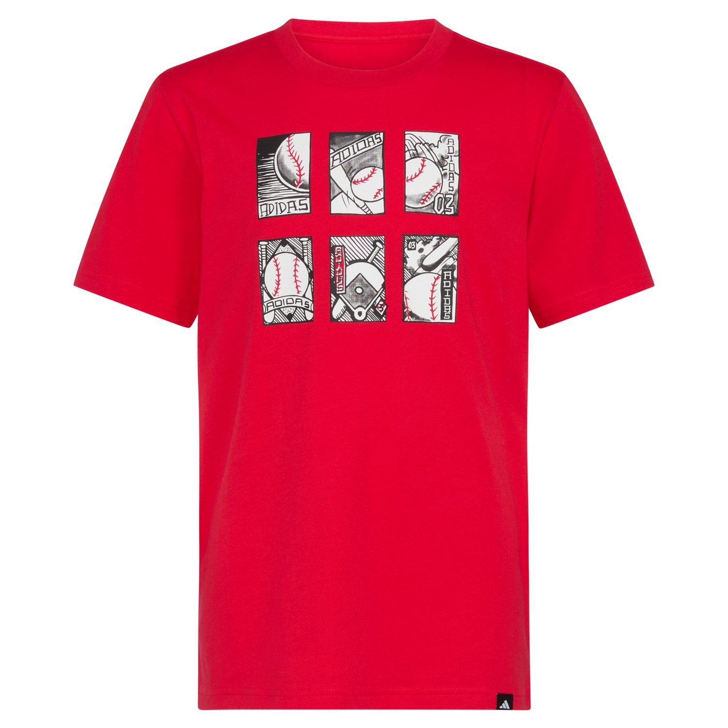adidas Boys' Baseball Card Short Sleeve T-shirt - view number 5